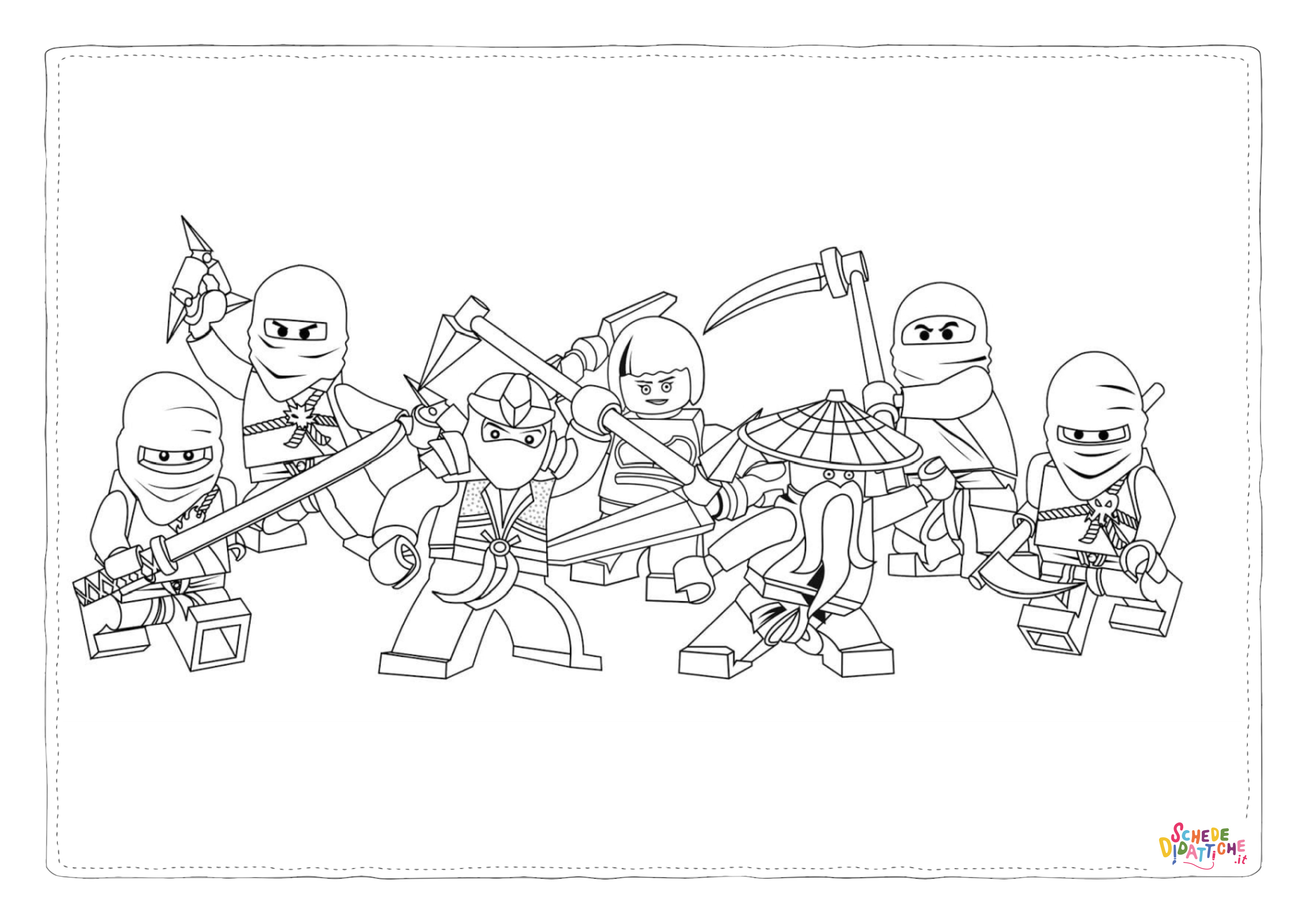 Disegno "Disegno di Ninja Go da stampare e colorare 7" Disegno di Ninja Go da stampare e colorare 7