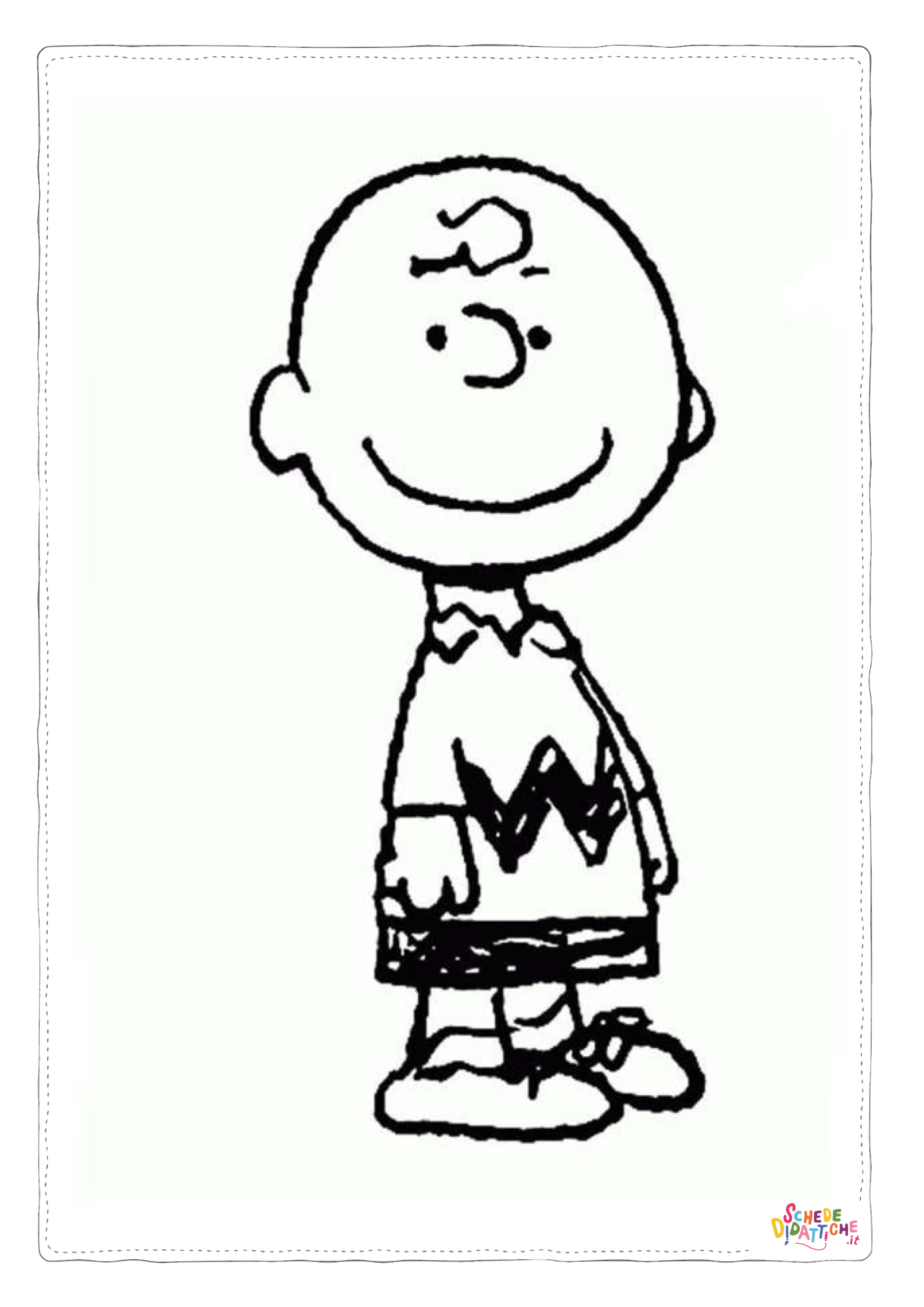 Disegno "Disegno di Snoopy da stampare e colorare 62" Disegno di Snoopy da stampare e colorare 62