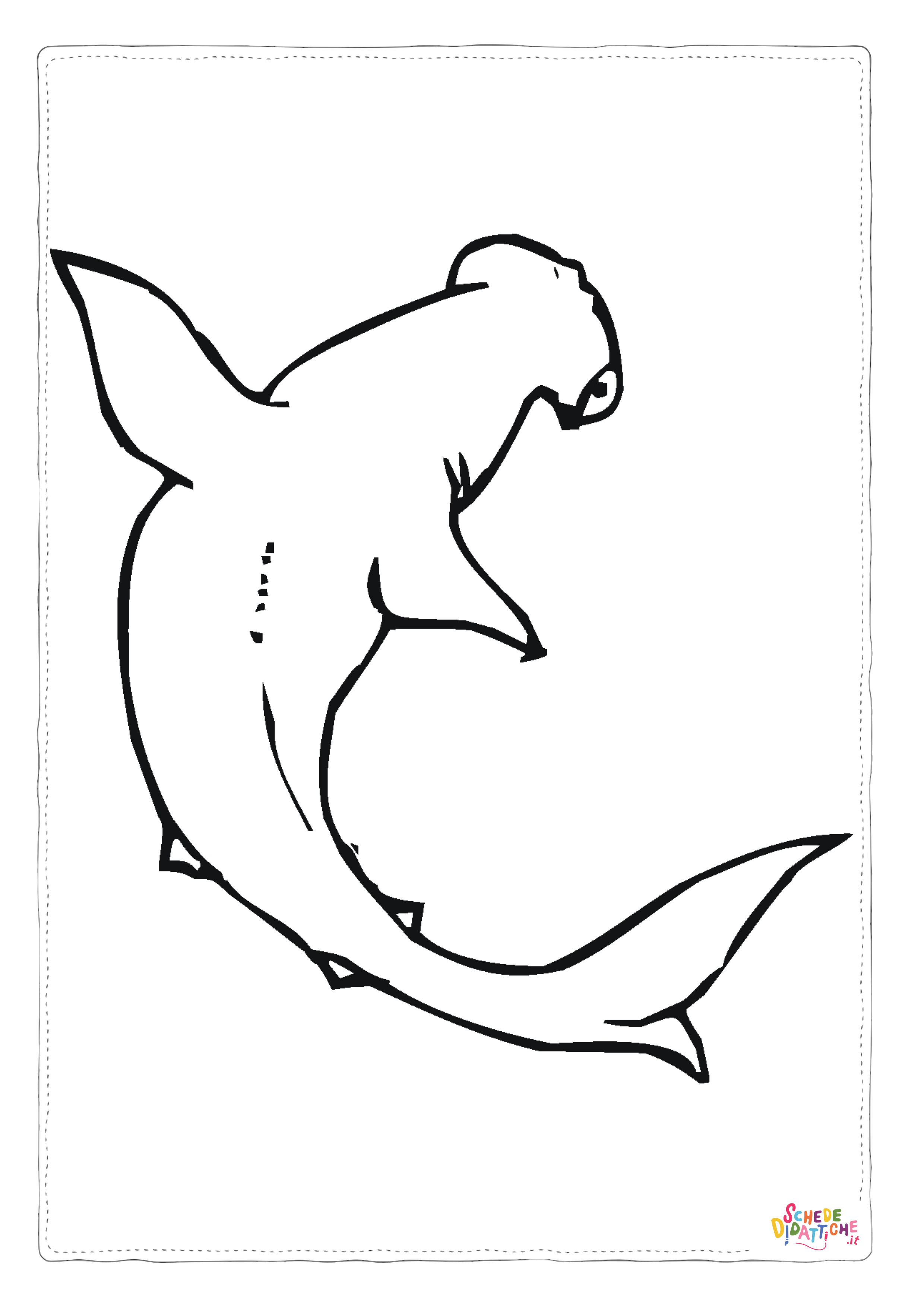 Disegno "Disegno di squalo da stampare e colorare 40" Disegno di squalo da stampare e colorare 40
