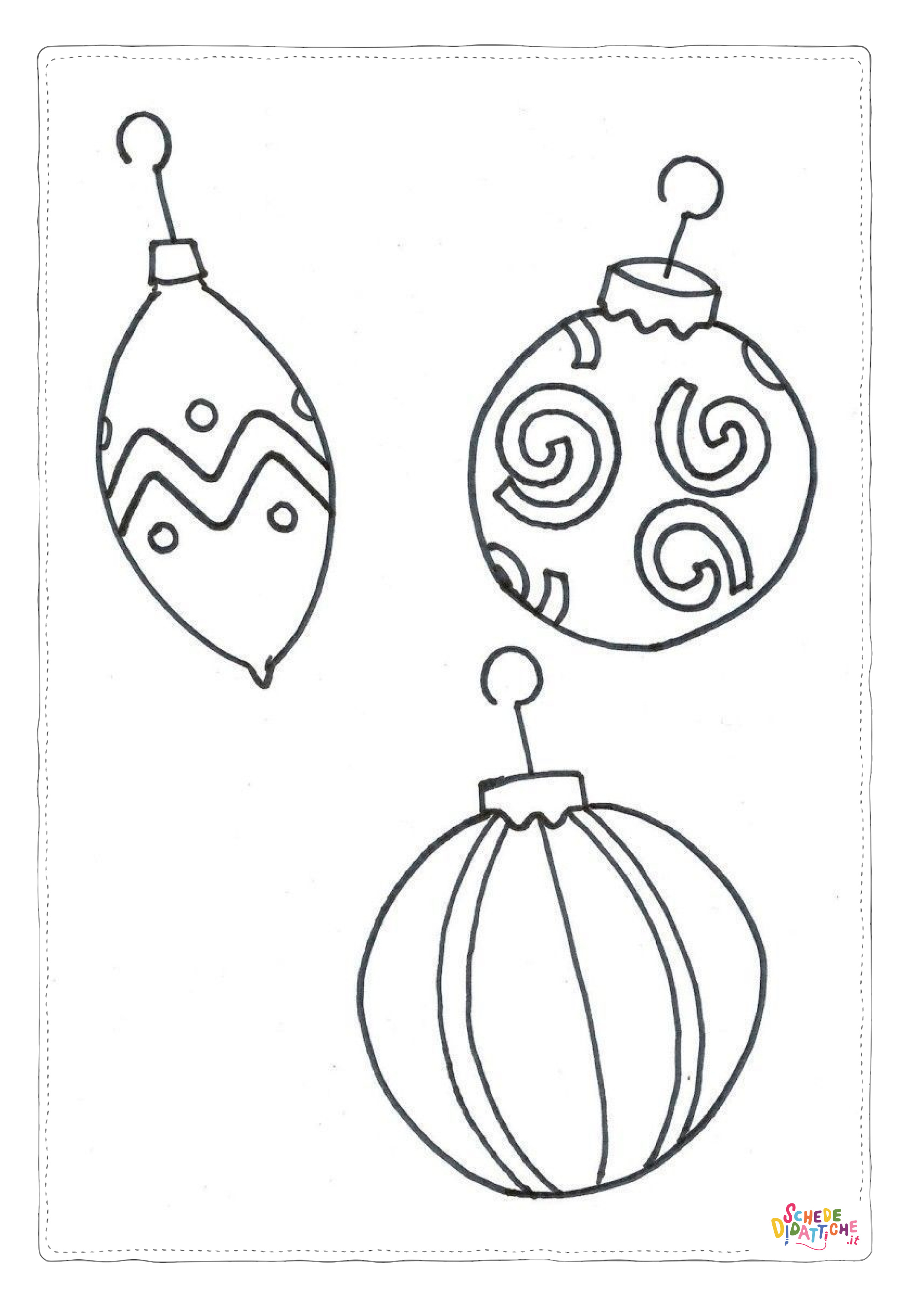 Disegno "Disegno di palla di Natale da stampare e colorare 56" Disegno di palla di Natale da stampare e colorare 56
