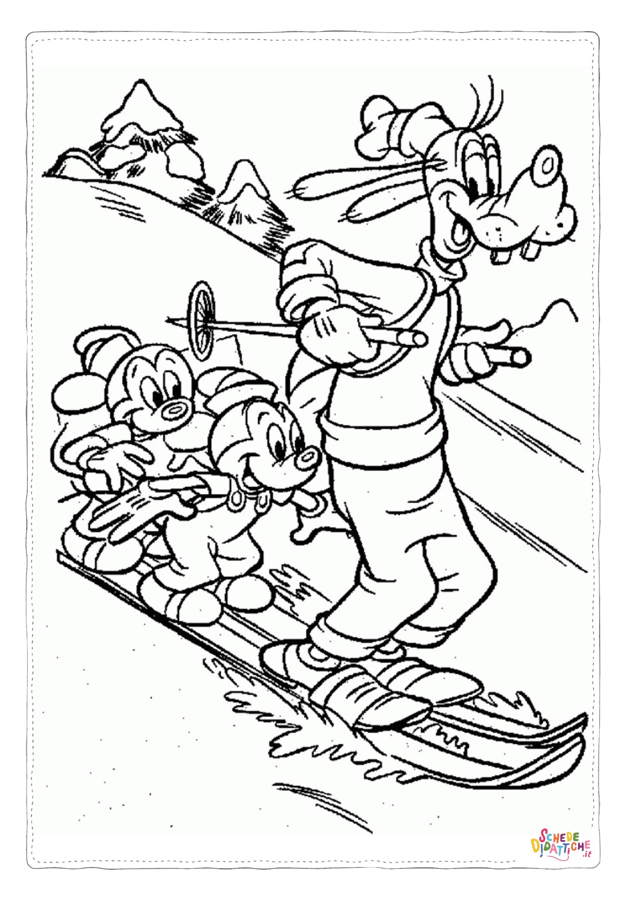 Disegno "Disegno di Pippo da stampare e colorare 20" Disegno di Pippo da stampare e colorare 20