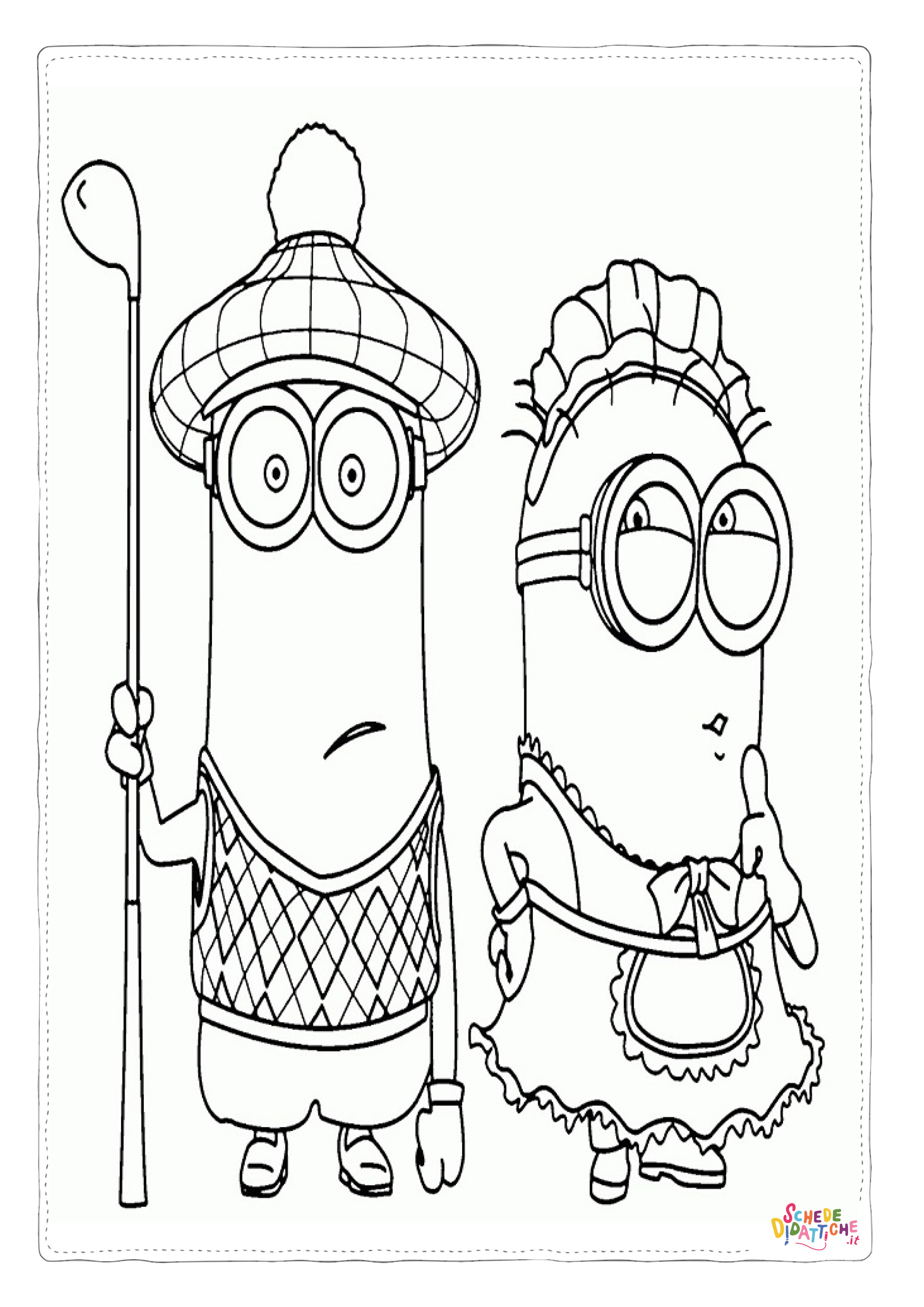 Disegno "Disegno di Cattivissimo me - Minions da stampare e colorare 42" Disegno di Cattivissimo me - Minions da stampare e colorare 42
