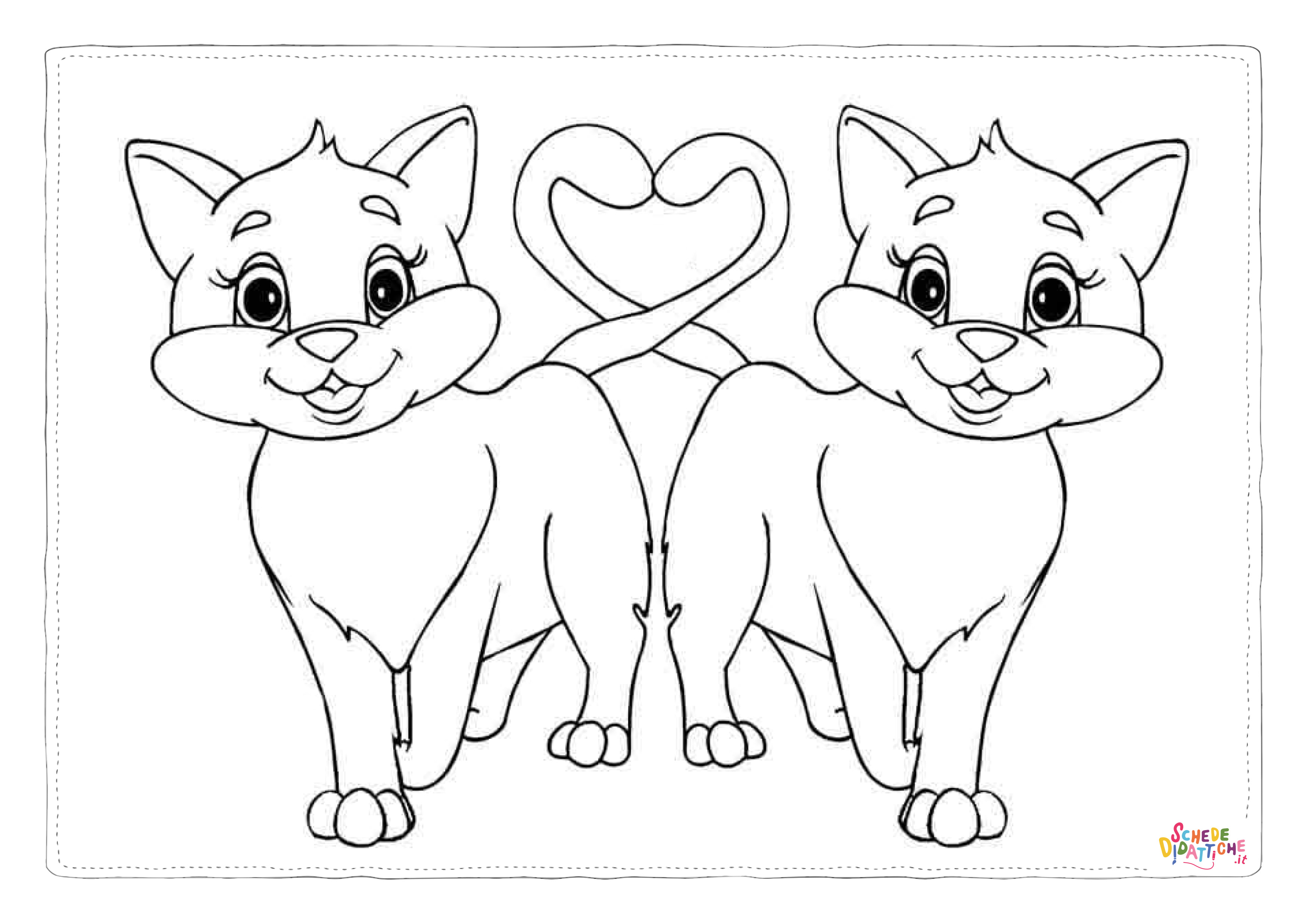 Disegno "Disegno di San Valentino da stampare e colorare 45" Disegno di San Valentino da stampare e colorare 45
