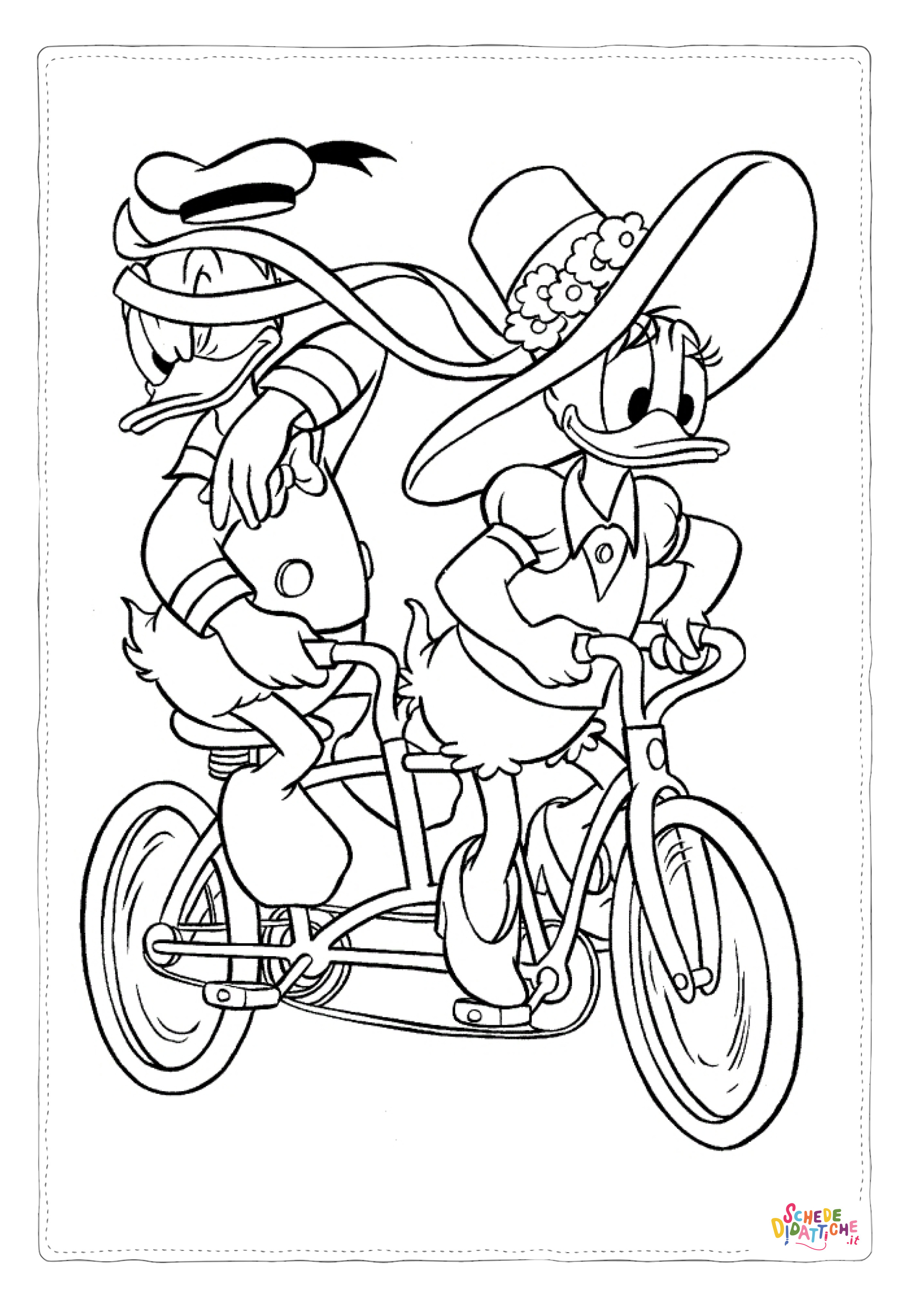 Disegno "Disegno di Paperino da stampare e colorare 45" Disegno di Paperino da stampare e colorare 45
