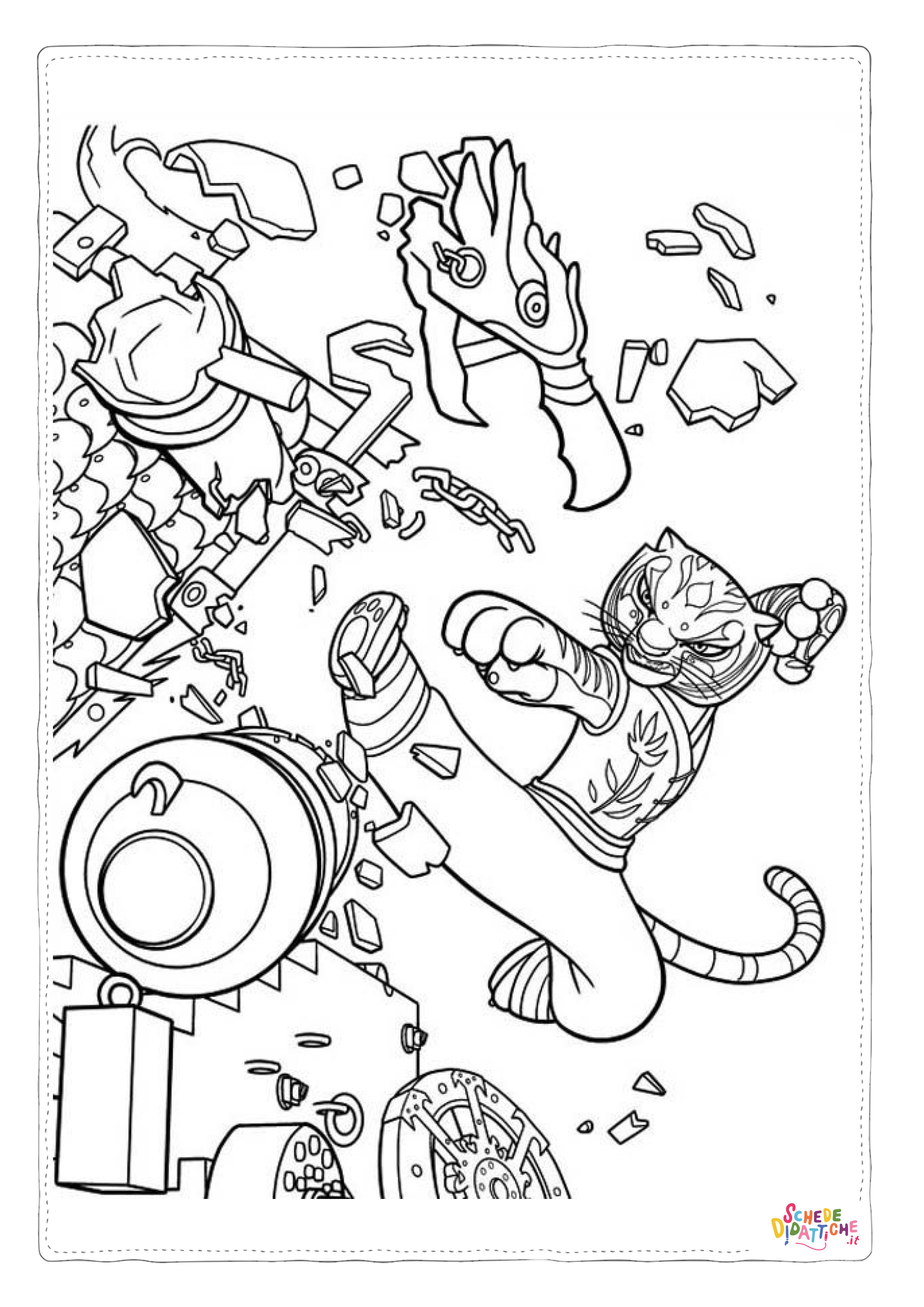 Disegno di Kung Fu Panda da stampare e colorare 34