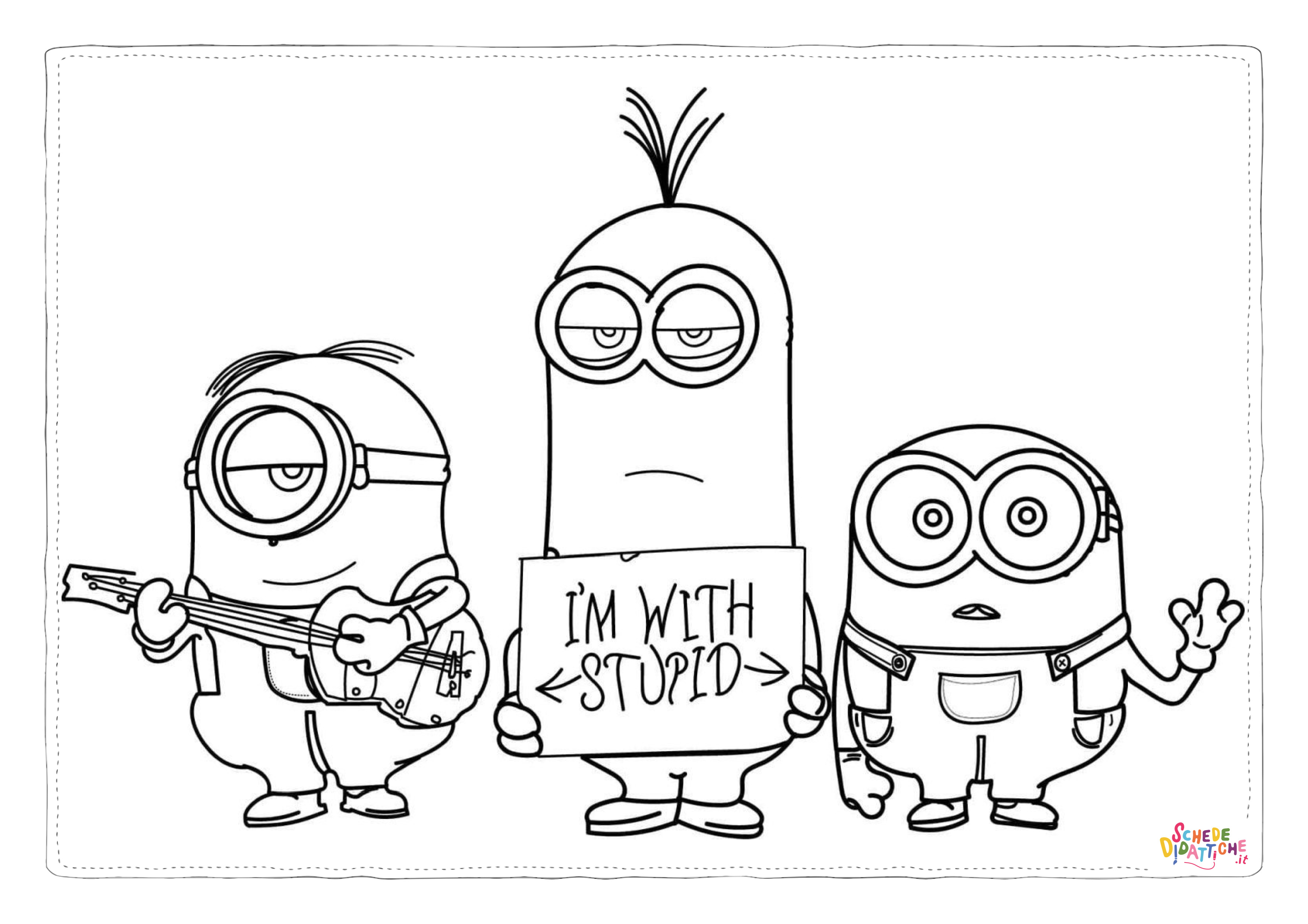 Disegno "Disegno di Cattivissimo me - Minions da stampare e colorare 97" Disegno di Cattivissimo me - Minions da stampare e colorare 97