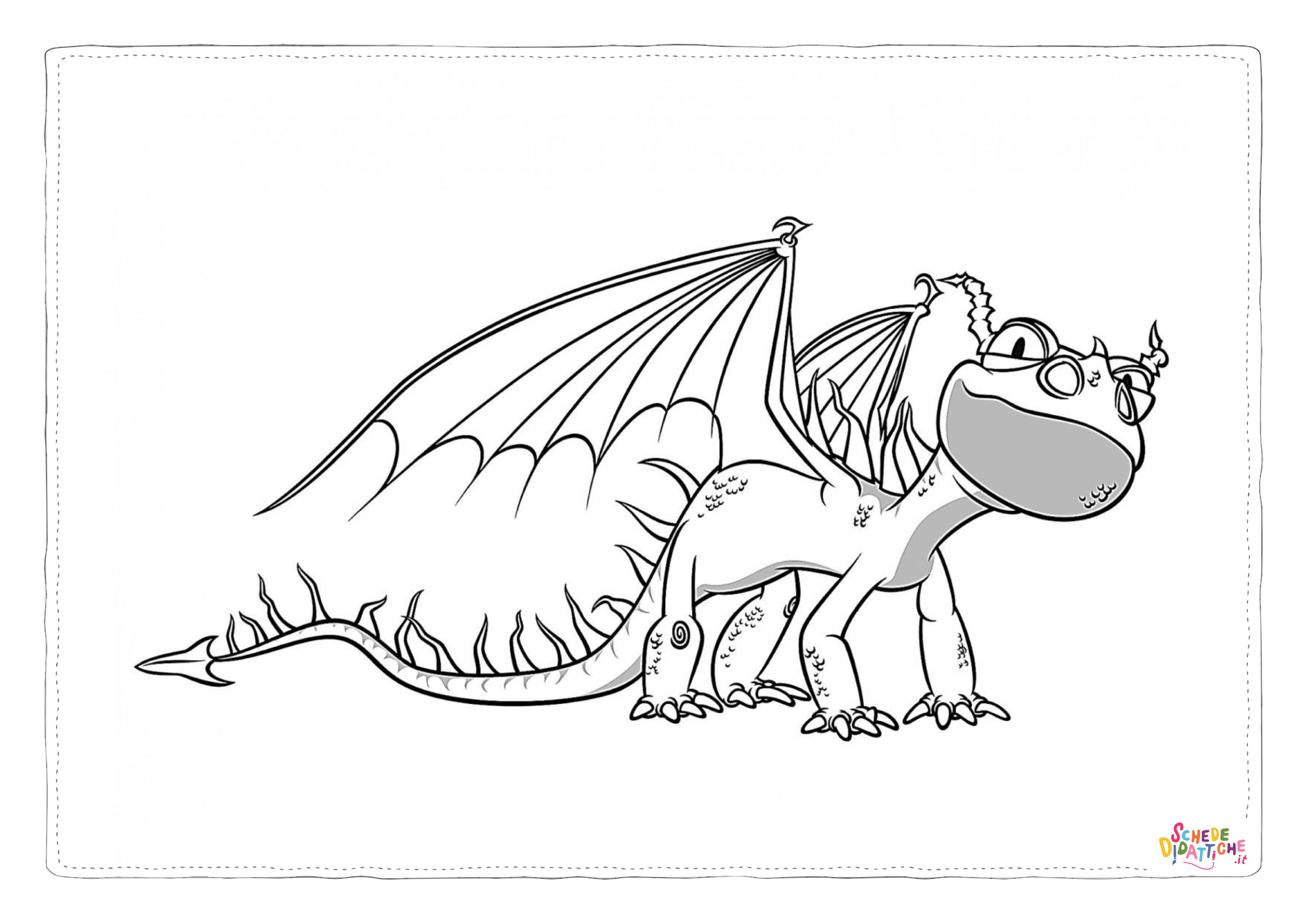 Disegno "Disegno di Dragon Trainer da stampare e colorare 6" Disegno di Dragon Trainer da stampare e colorare 6