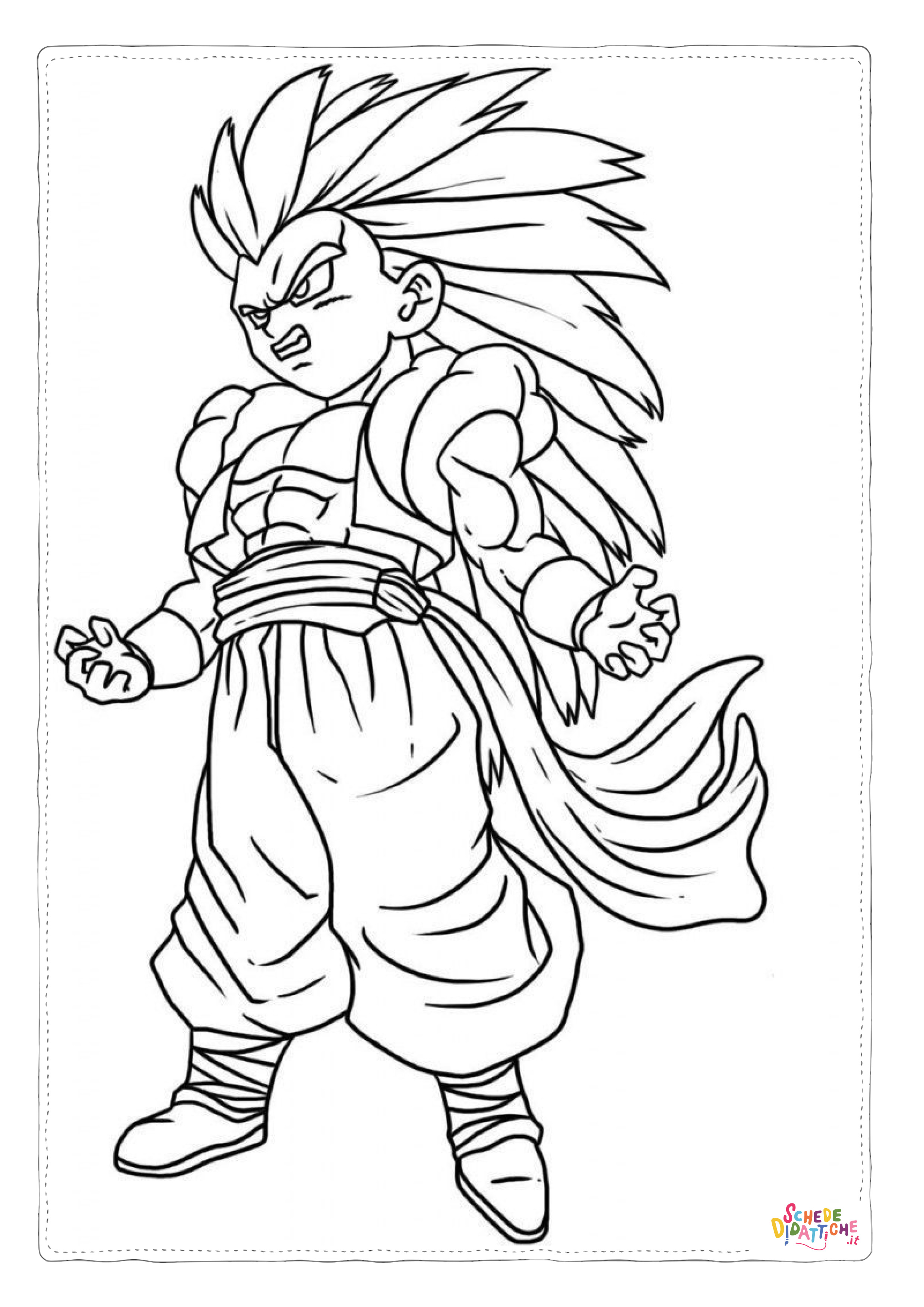 Disegno "Disegno di Dragon Ball da stampare e colorare 152" Disegno di Dragon Ball da stampare e colorare 152
