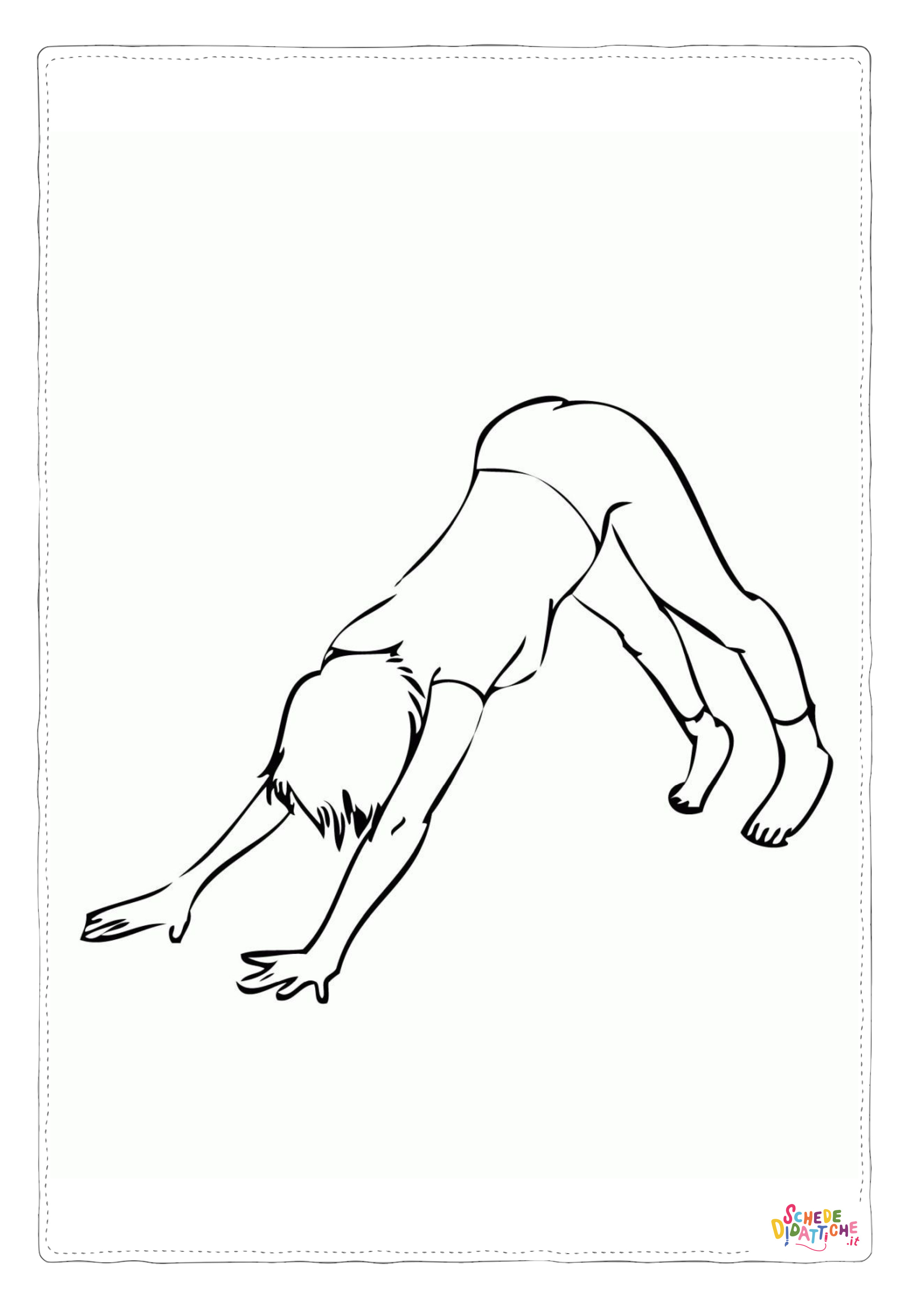 Disegno "Disegno di ginnastica da stampare e colorare 8" Disegno di ginnastica da stampare e colorare 8