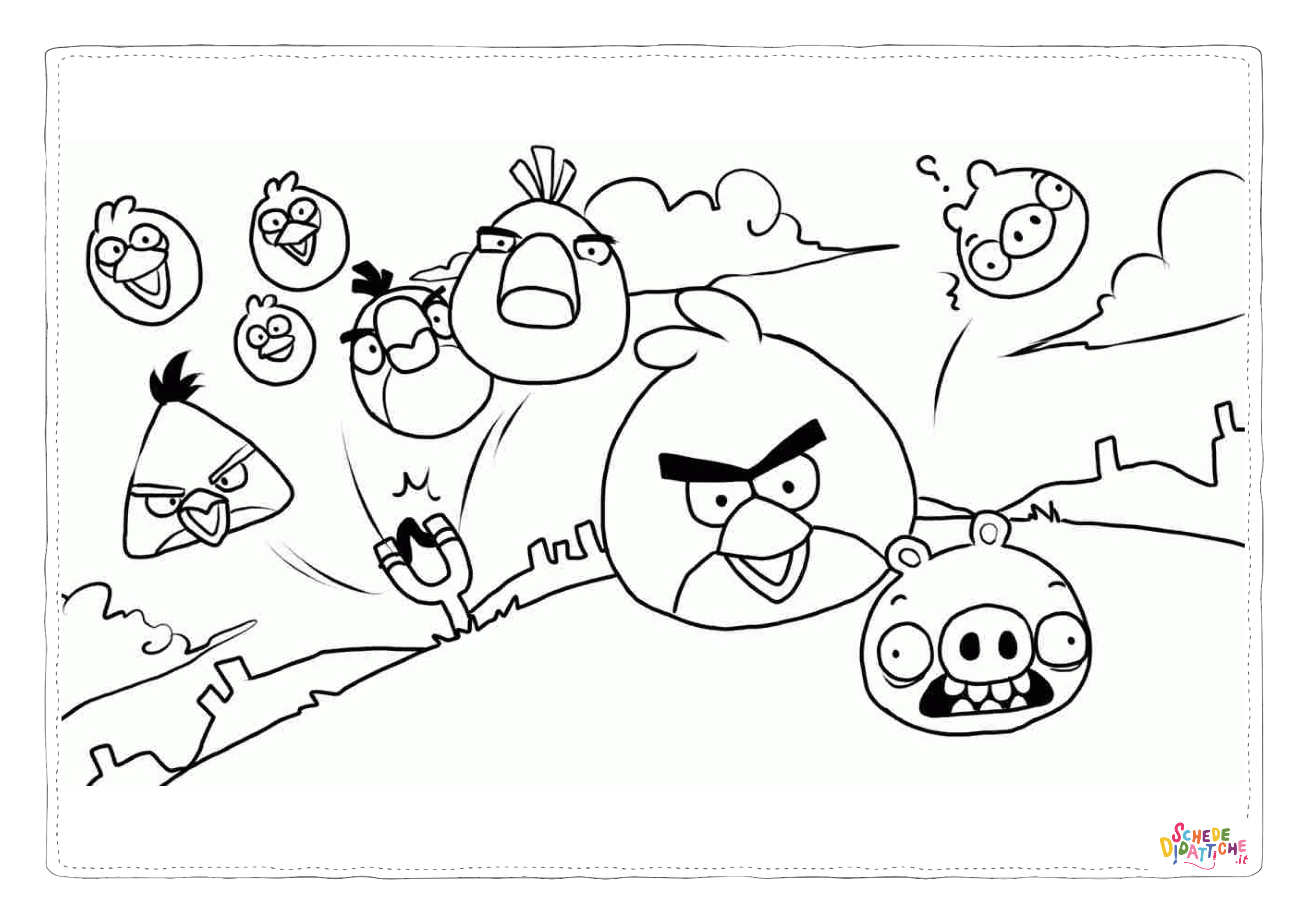 Disegno "Disegno di Angry birds da stampare e colorare 33" Disegno di Angry birds da stampare e colorare 33