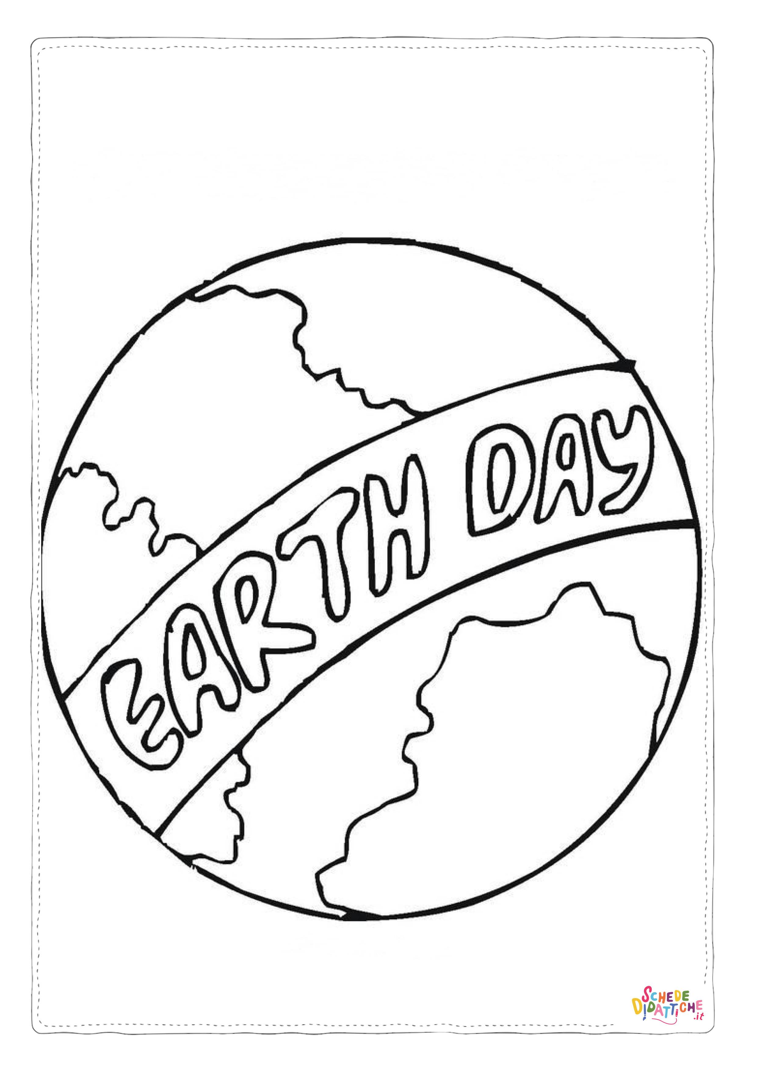 Disegno di terra da stampare e colorare 3