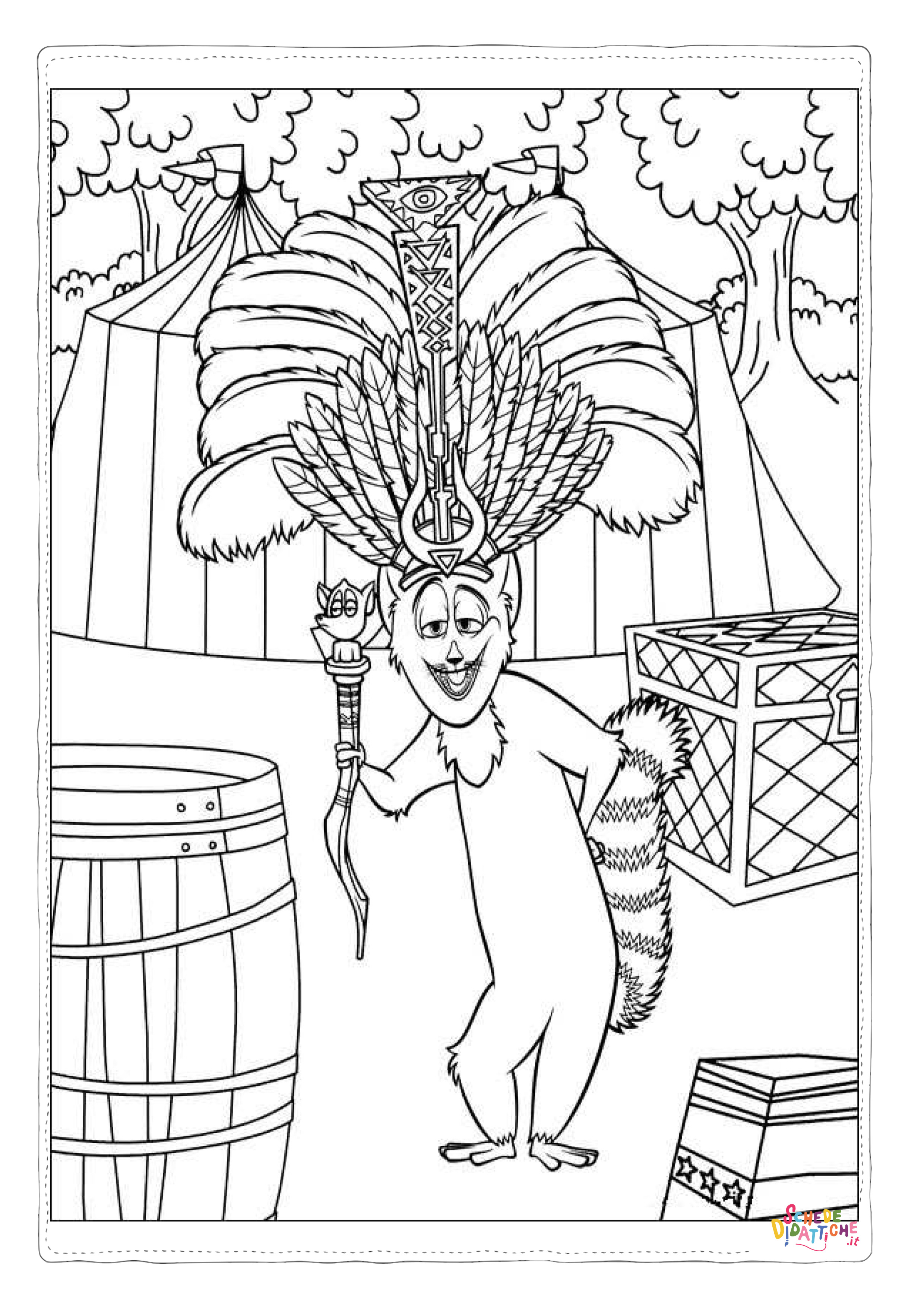 Disegno "Disegno di Madagascar da stampare e colorare 58" Disegno di Madagascar da stampare e colorare 58