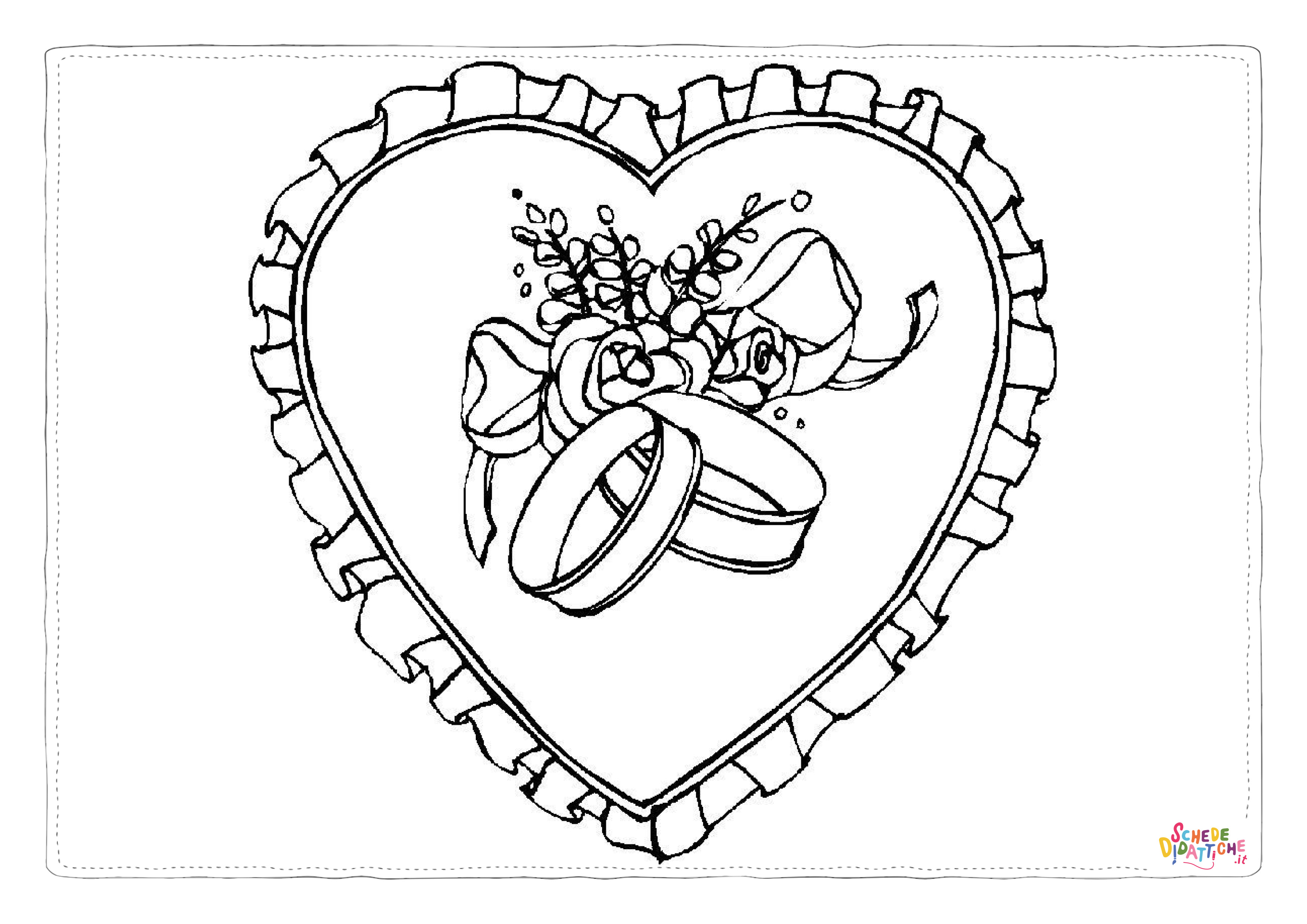 Disegno "Disegno di cuore da stampare e colorare 123" Disegno di cuore da stampare e colorare 123