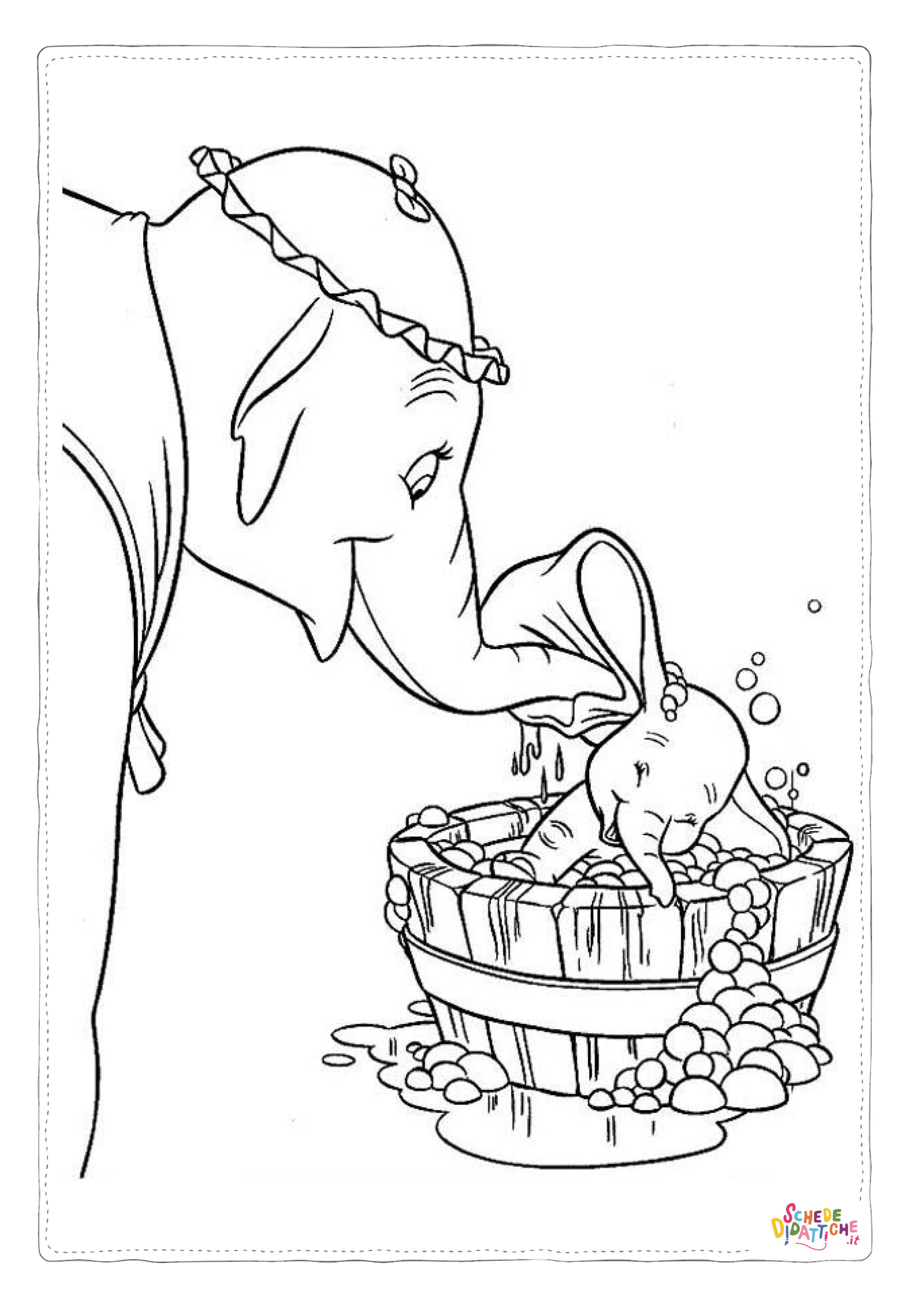 Disegno "Disegno di Dumbo da stampare e colorare 51" Disegno di Dumbo da stampare e colorare 51
