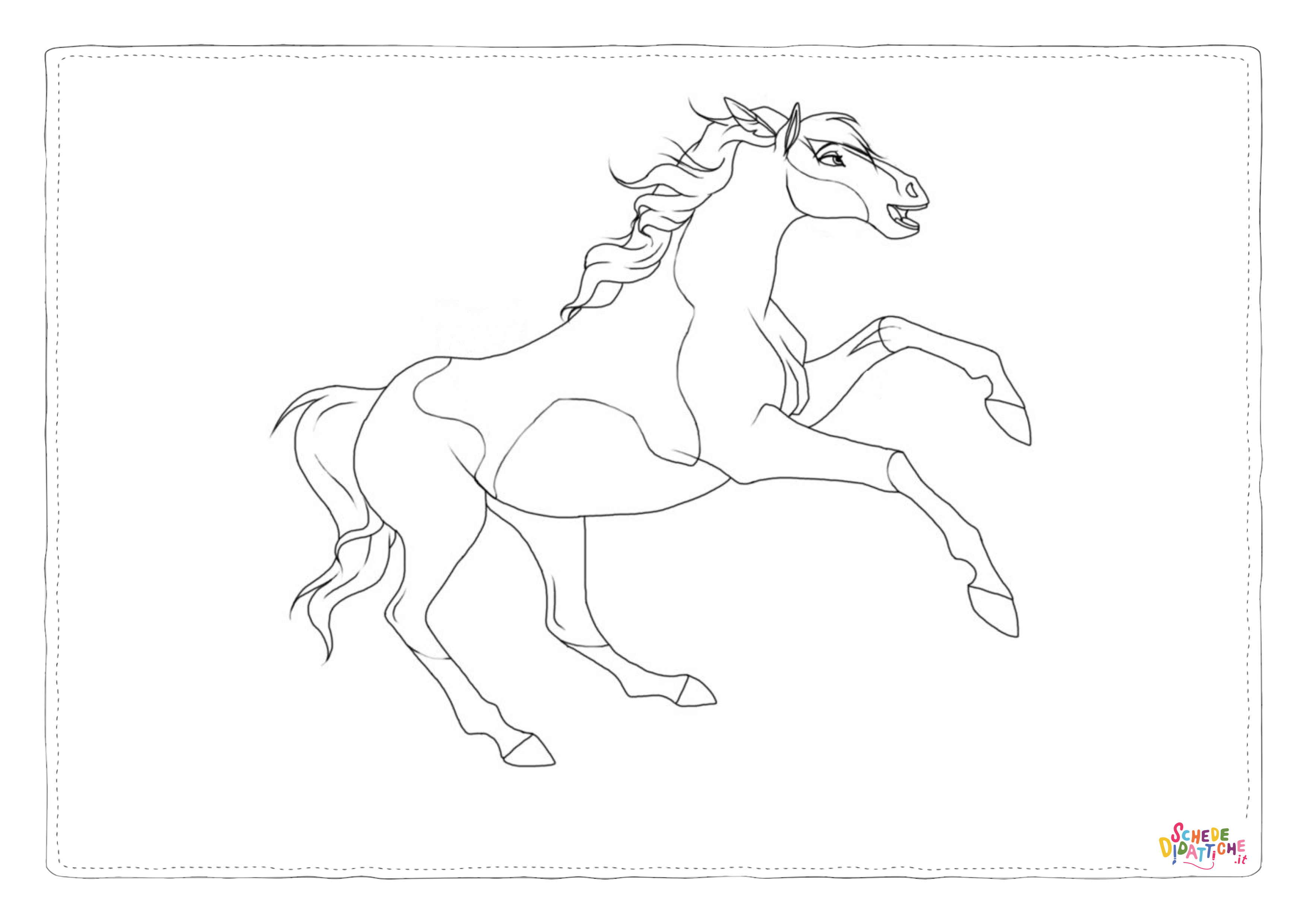 Disegno "Disegno di cavallo da stampare e colorare 179" Disegno di cavallo da stampare e colorare 179
