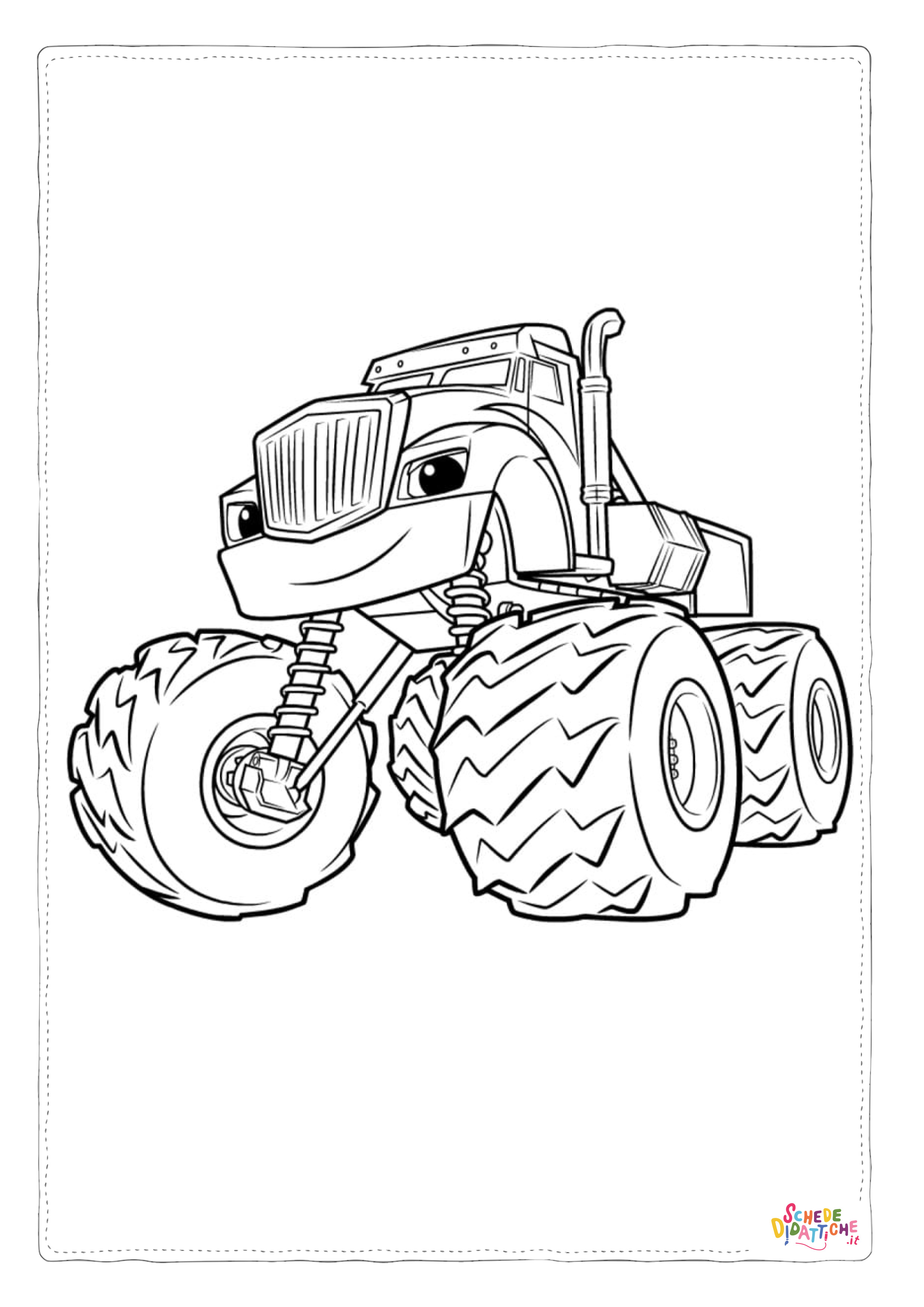 Disegno "Disegno di monstertruck da stampare e colorare 44" Disegno di monstertruck da stampare e colorare 44