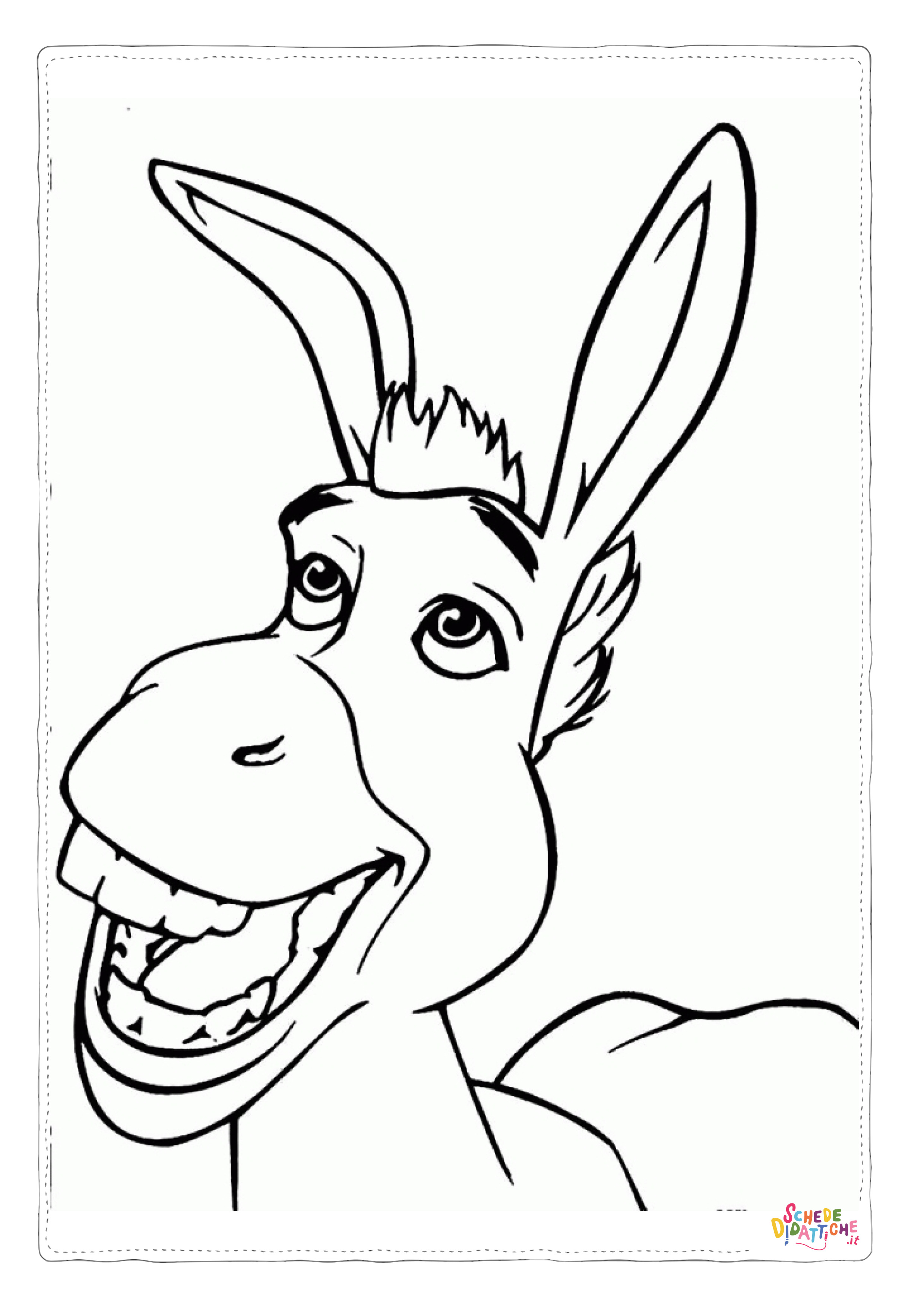 Disegno "Disegno di Shrek da stampare e colorare 3" Disegno di Shrek da stampare e colorare 3