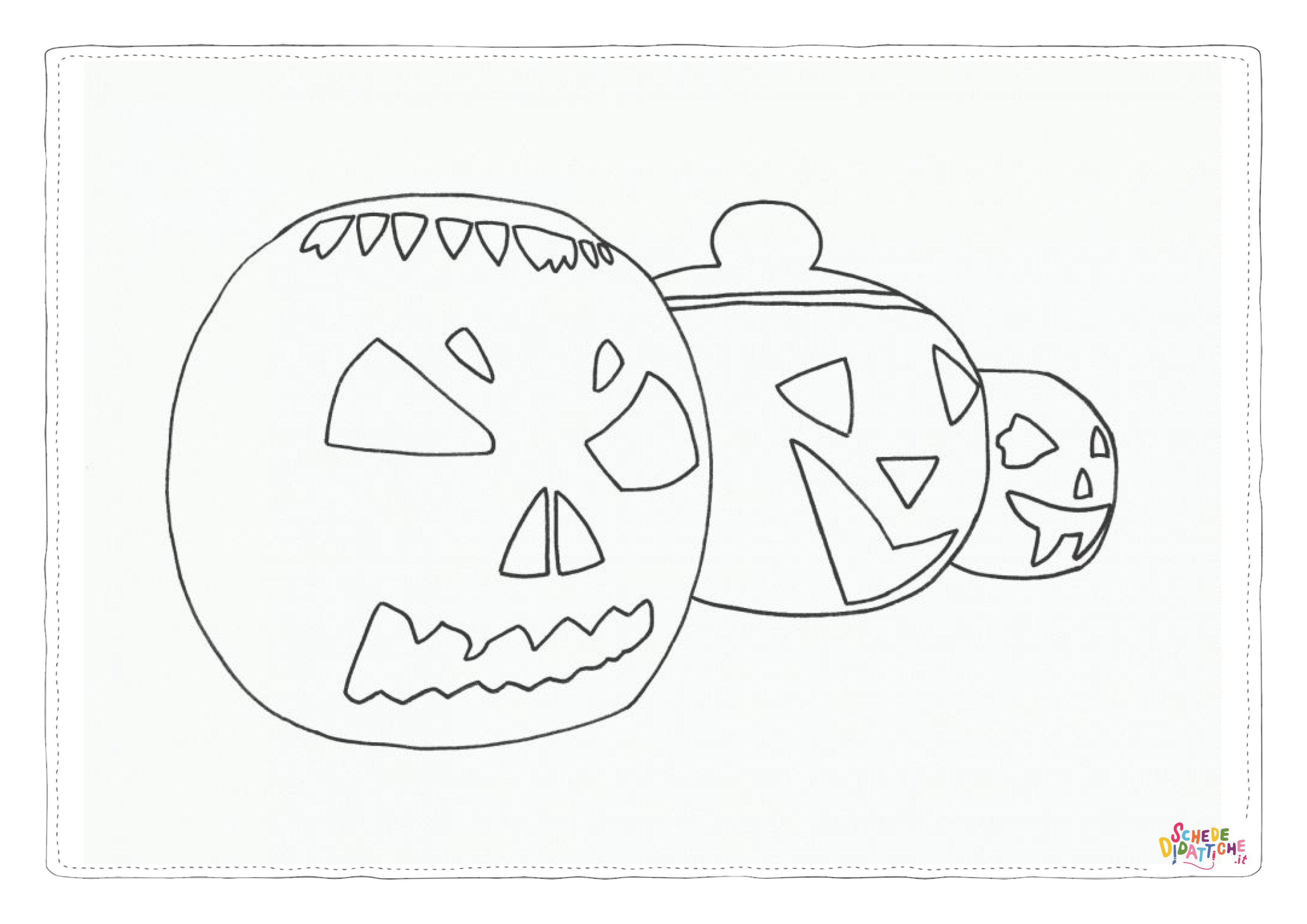 Disegno "Disegno di zucca di Halloween da stampare e colorare 190" Disegno di zucca di Halloween da stampare e colorare 190