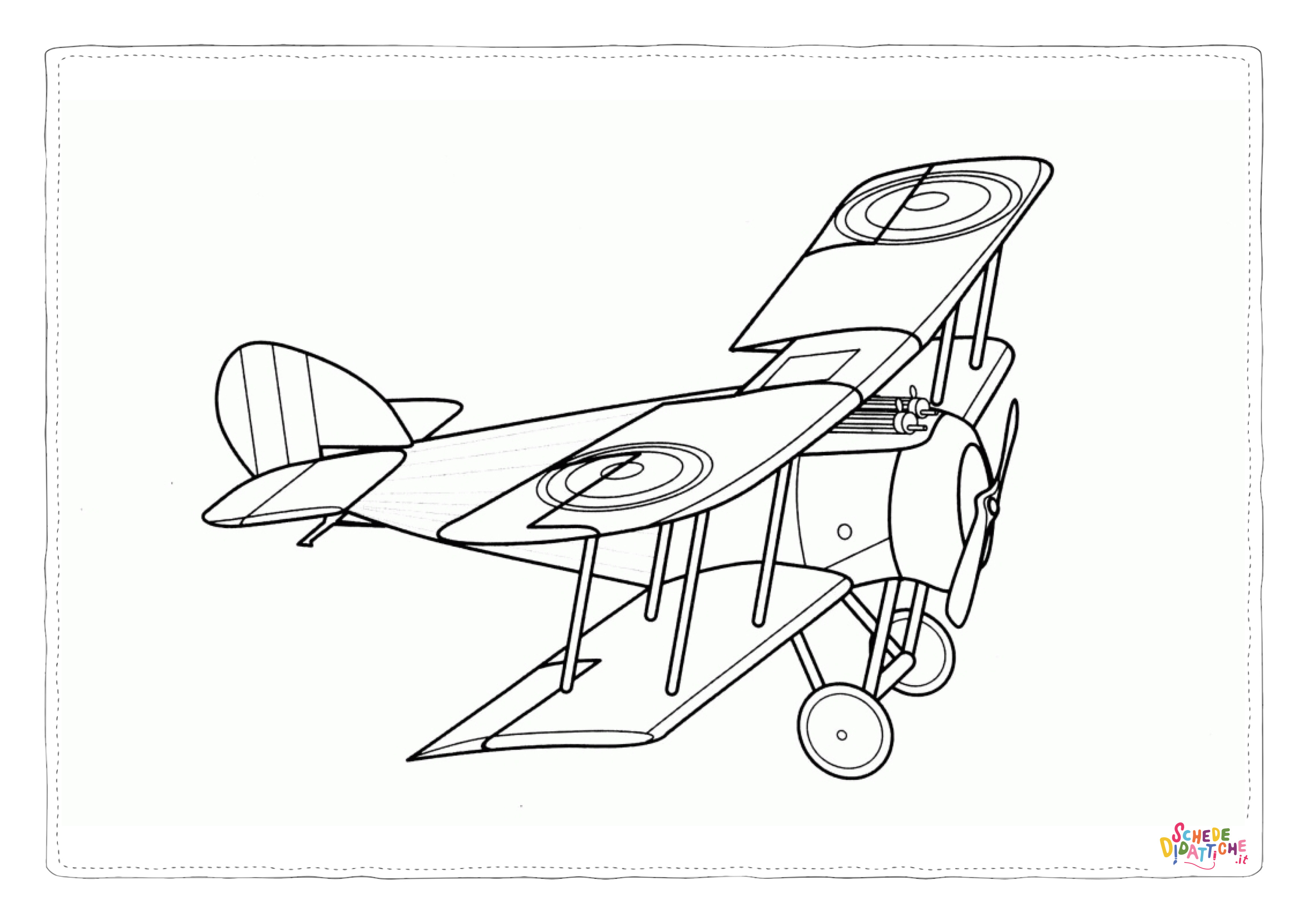Disegno "Disegno di aereo militare da stampare e colorare 5" Disegno di aereo militare da stampare e colorare 5