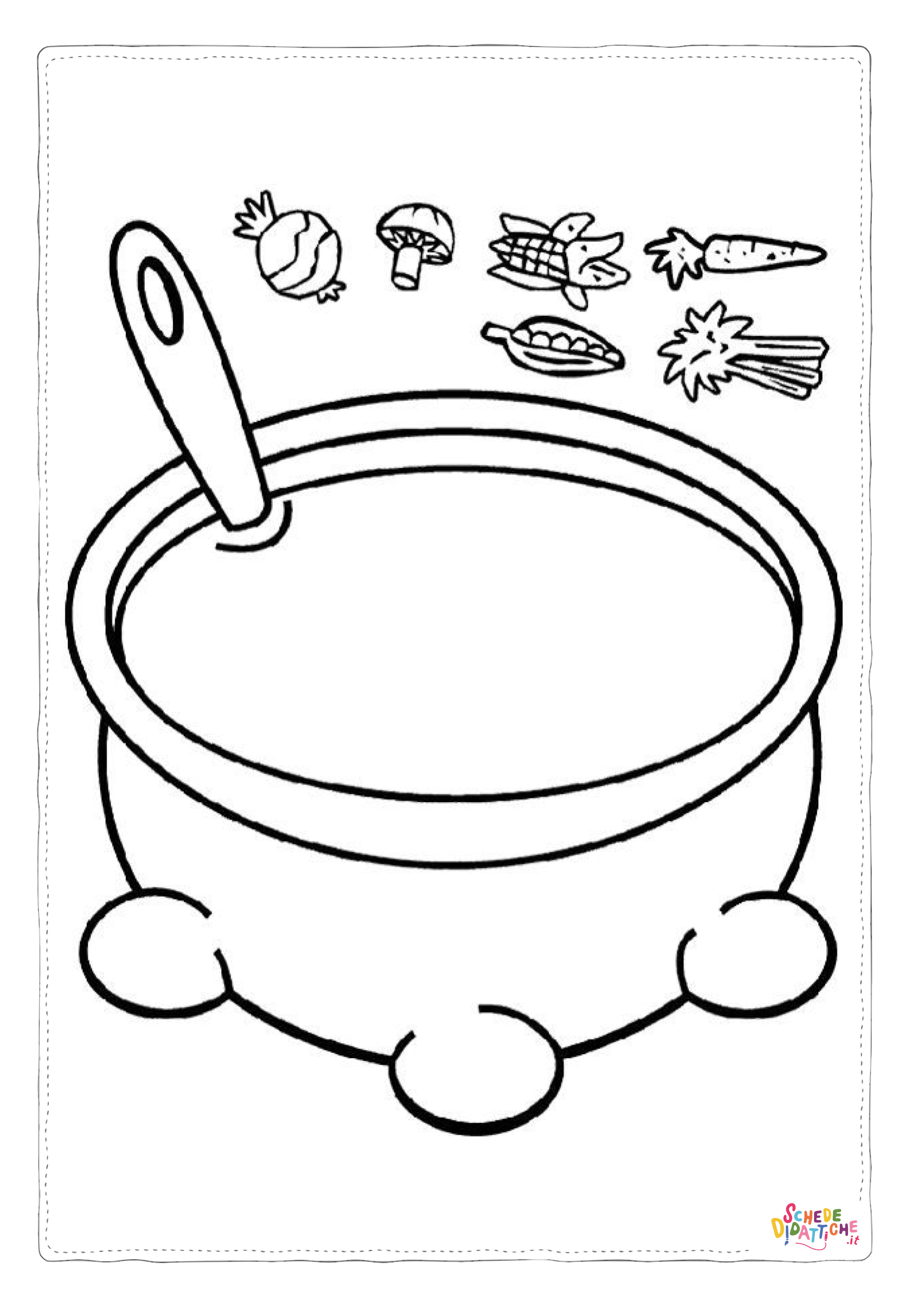 Disegno "Disegno di colazione da stampare e colorare 11" Disegno di colazione da stampare e colorare 11