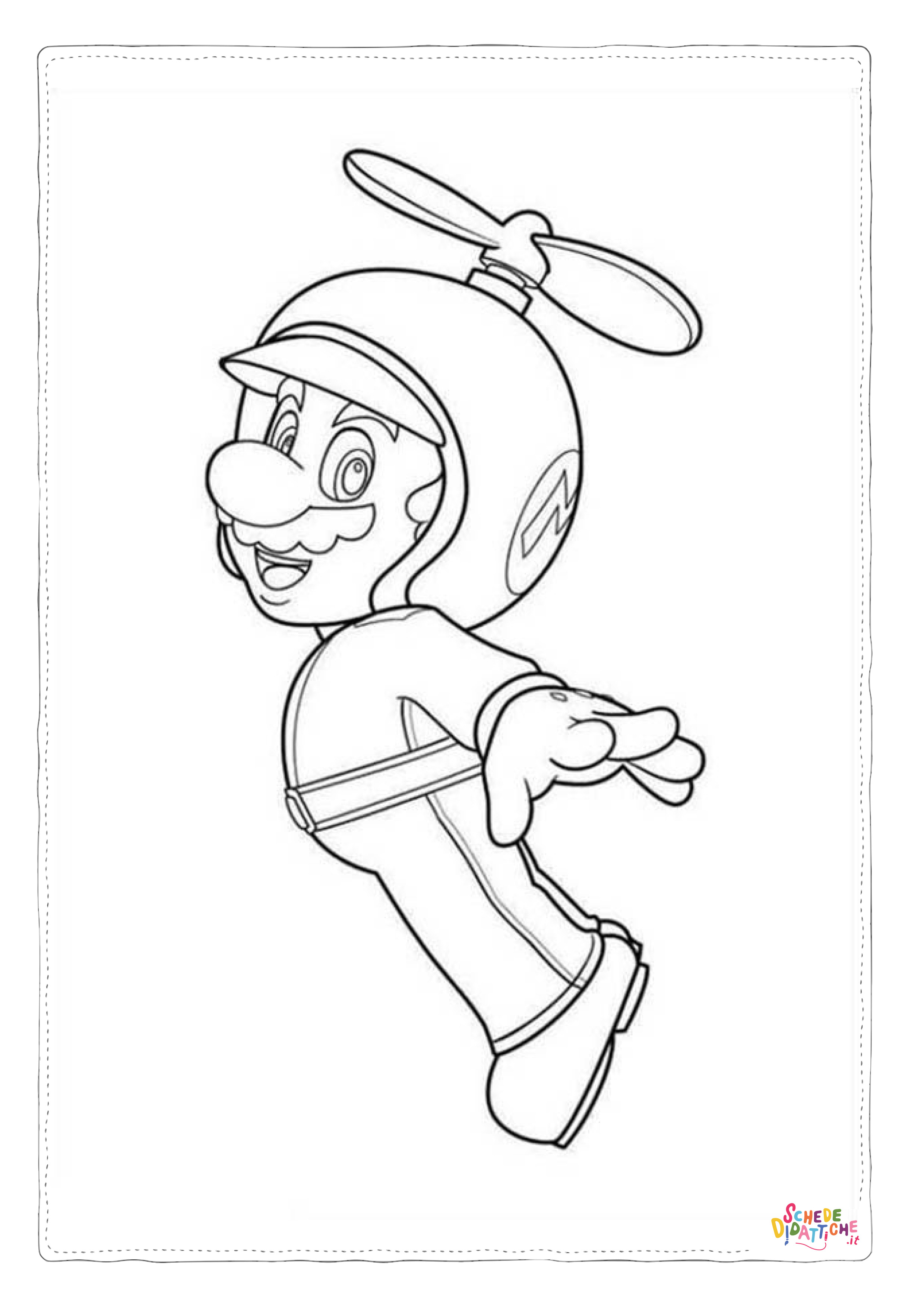 Disegno di Super Mario da stampare e colorare 134