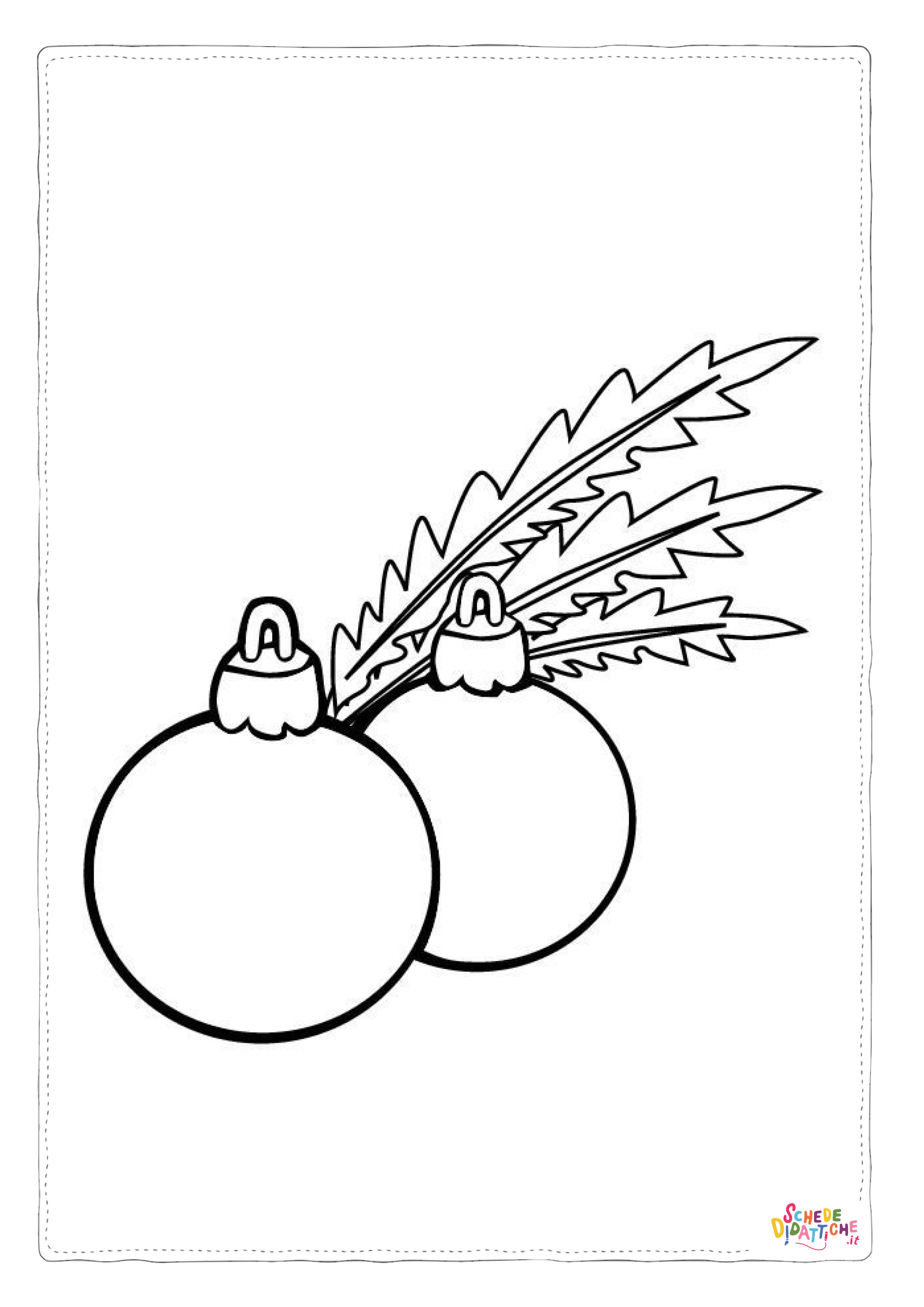 Disegno "Disegno di palla di Natale da stampare e colorare 68" Disegno di palla di Natale da stampare e colorare 68