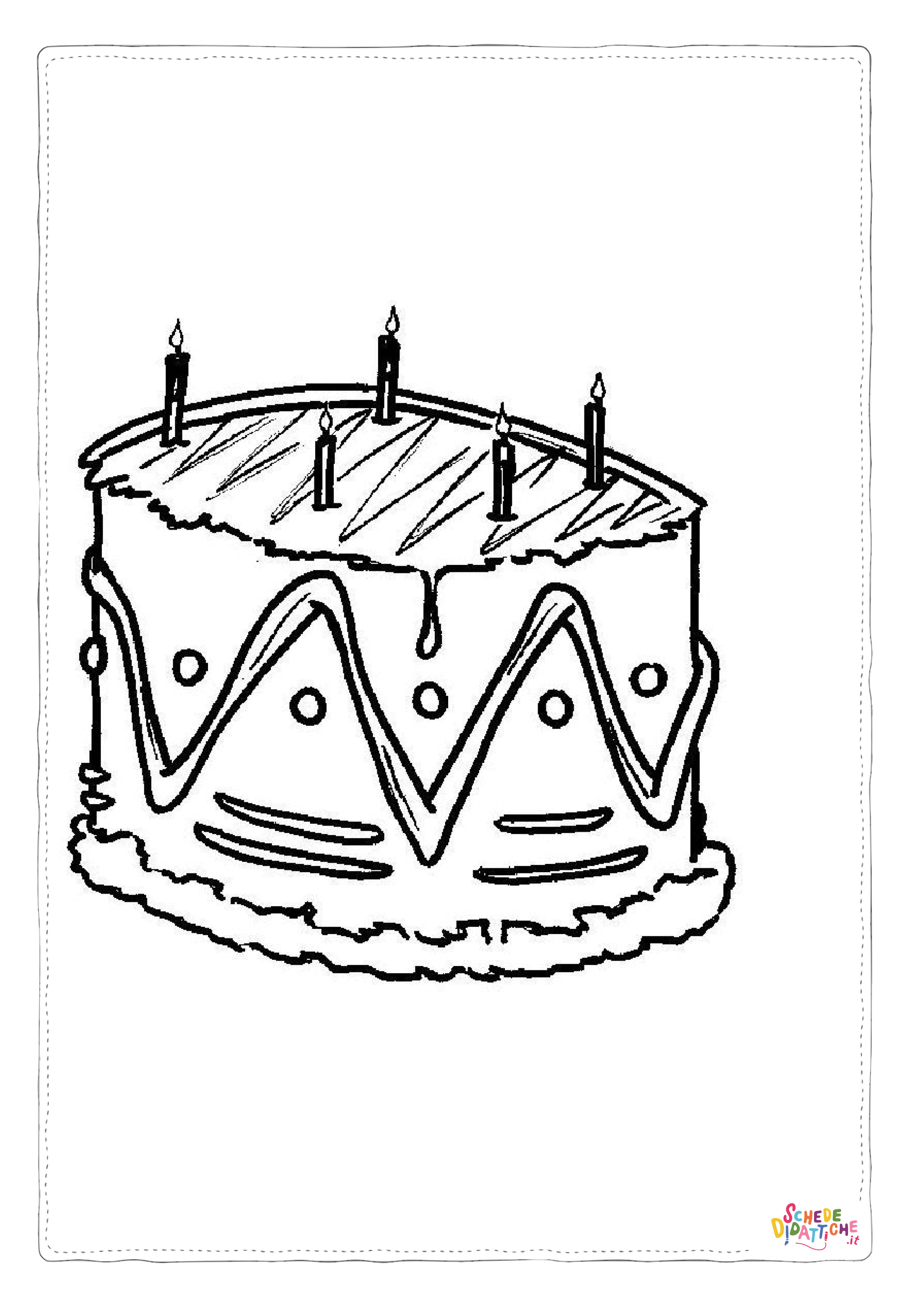 Disegno "Disegno di compleanno da stampare e colorare 113" Disegno di compleanno da stampare e colorare 113