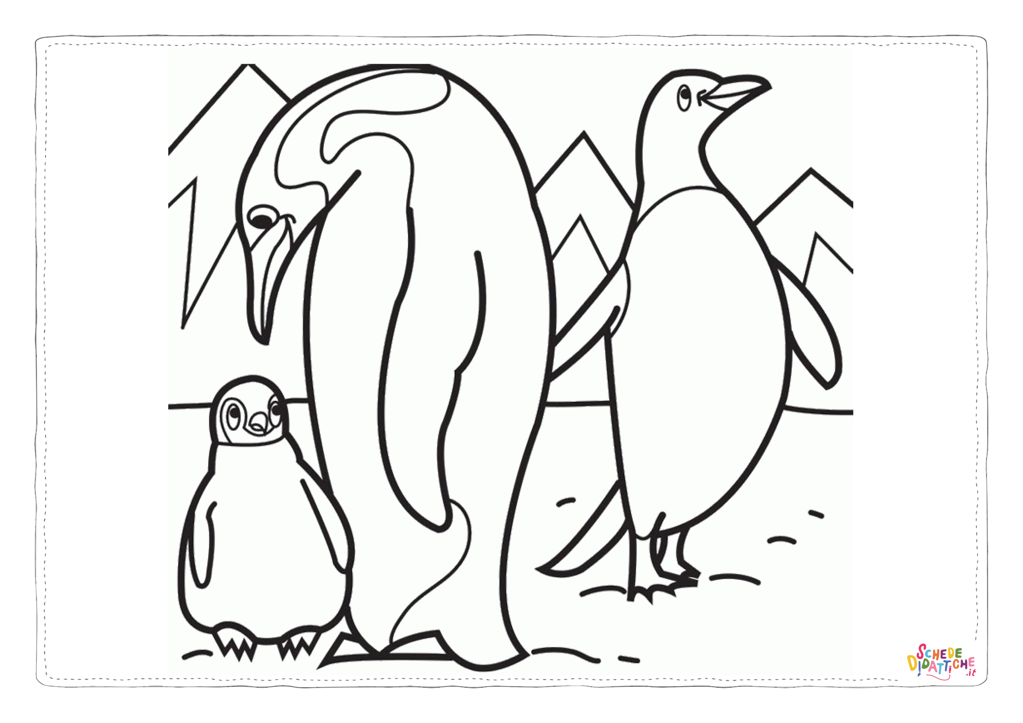 Disegno "Disegno di pinguino da stampare e colorare 13" Disegno di pinguino da stampare e colorare 13