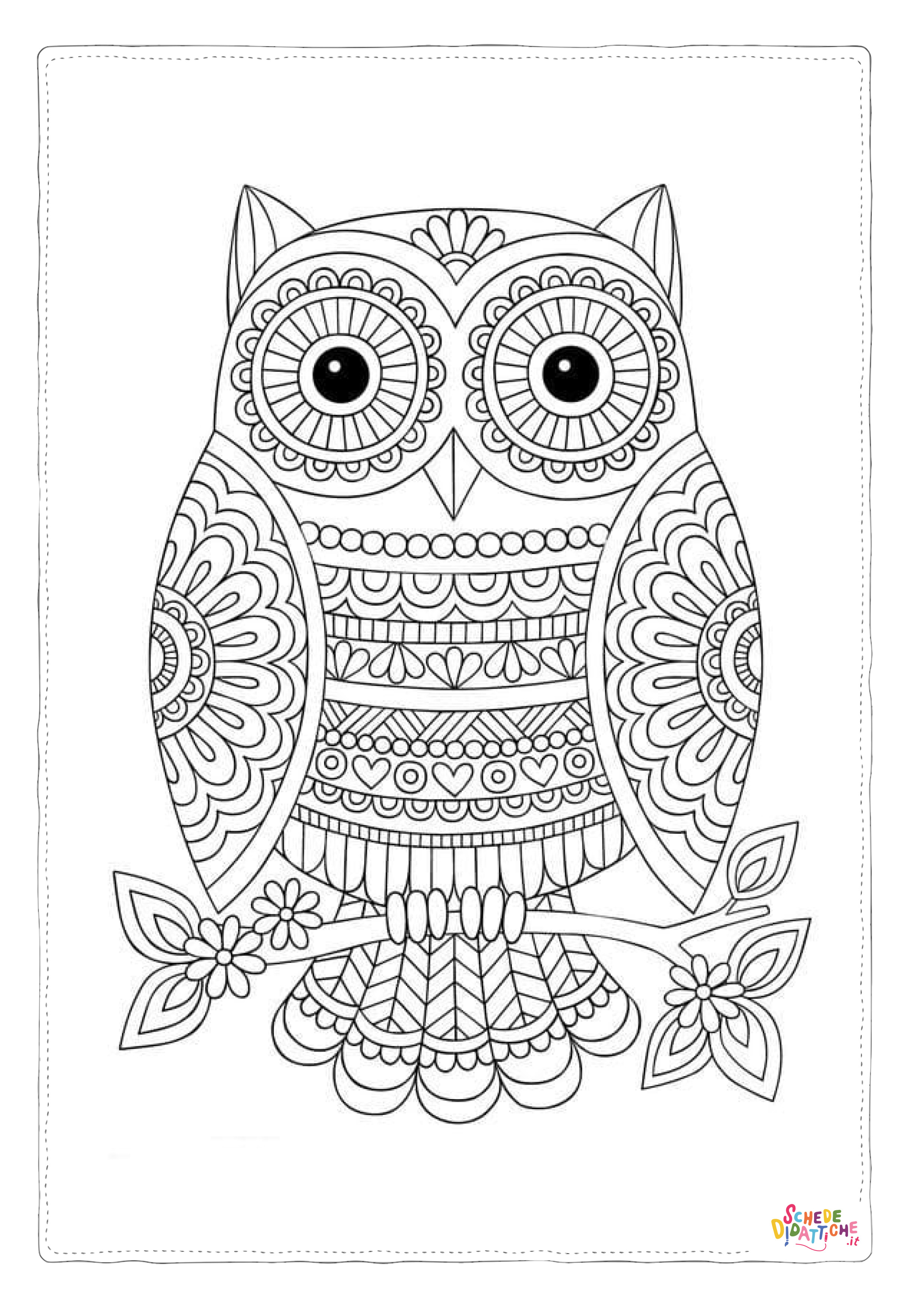 Disegno "Disegno di mandala da stampare e colorare 127" Disegno di mandala da stampare e colorare 127