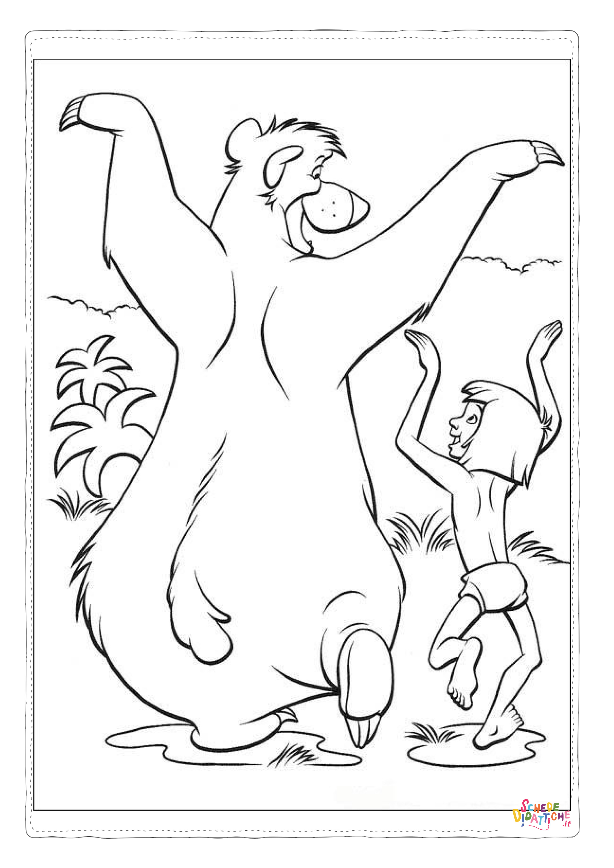 Disegno "Disegno di Il libro della giungla da stampare e colorare 29" Disegno di Il libro della giungla da stampare e colorare 29
