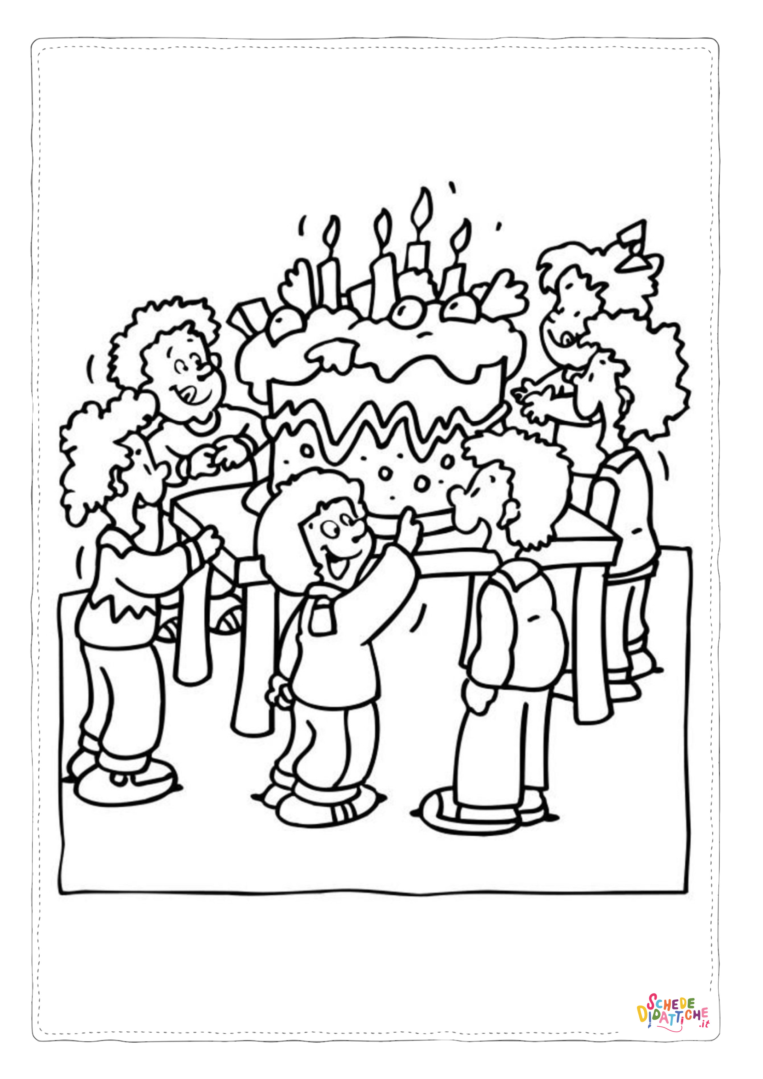 Disegno "Disegno di compleanno da stampare e colorare 32" Disegno di compleanno da stampare e colorare 32