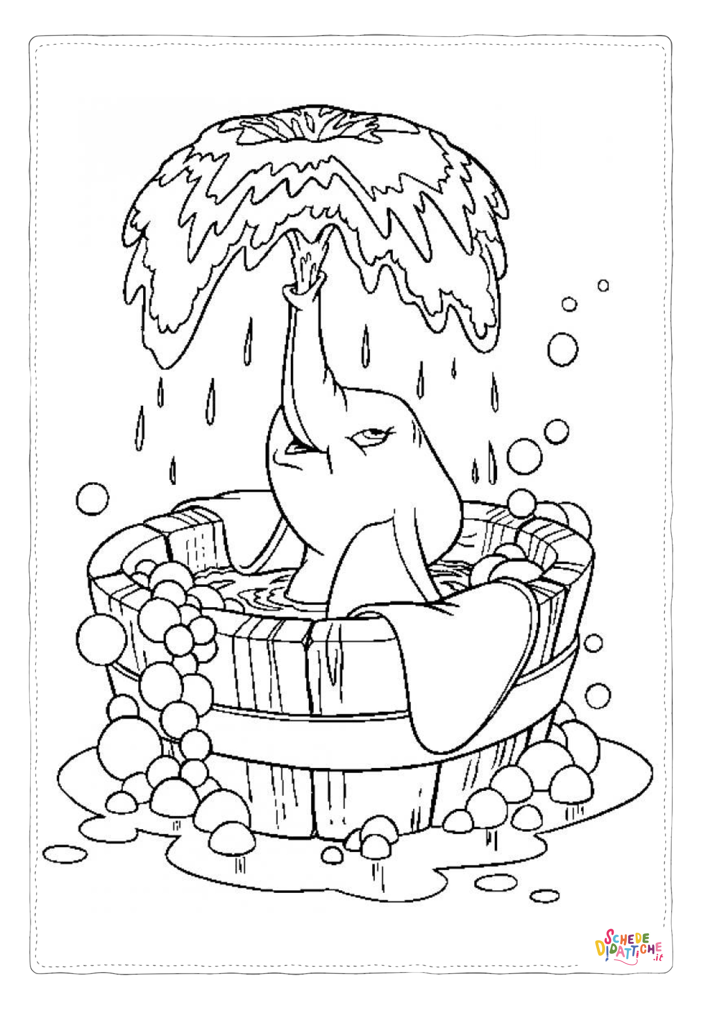 Disegno "Disegno di Dumbo da stampare e colorare 57" Disegno di Dumbo da stampare e colorare 57