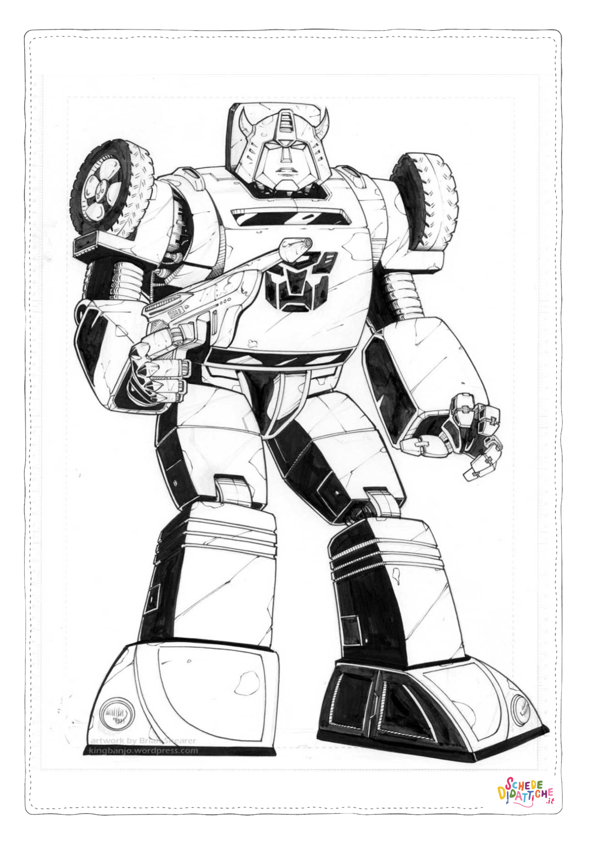 Disegno "Disegno di Transformers da stampare e colorare 49" Disegno di Transformers da stampare e colorare 49