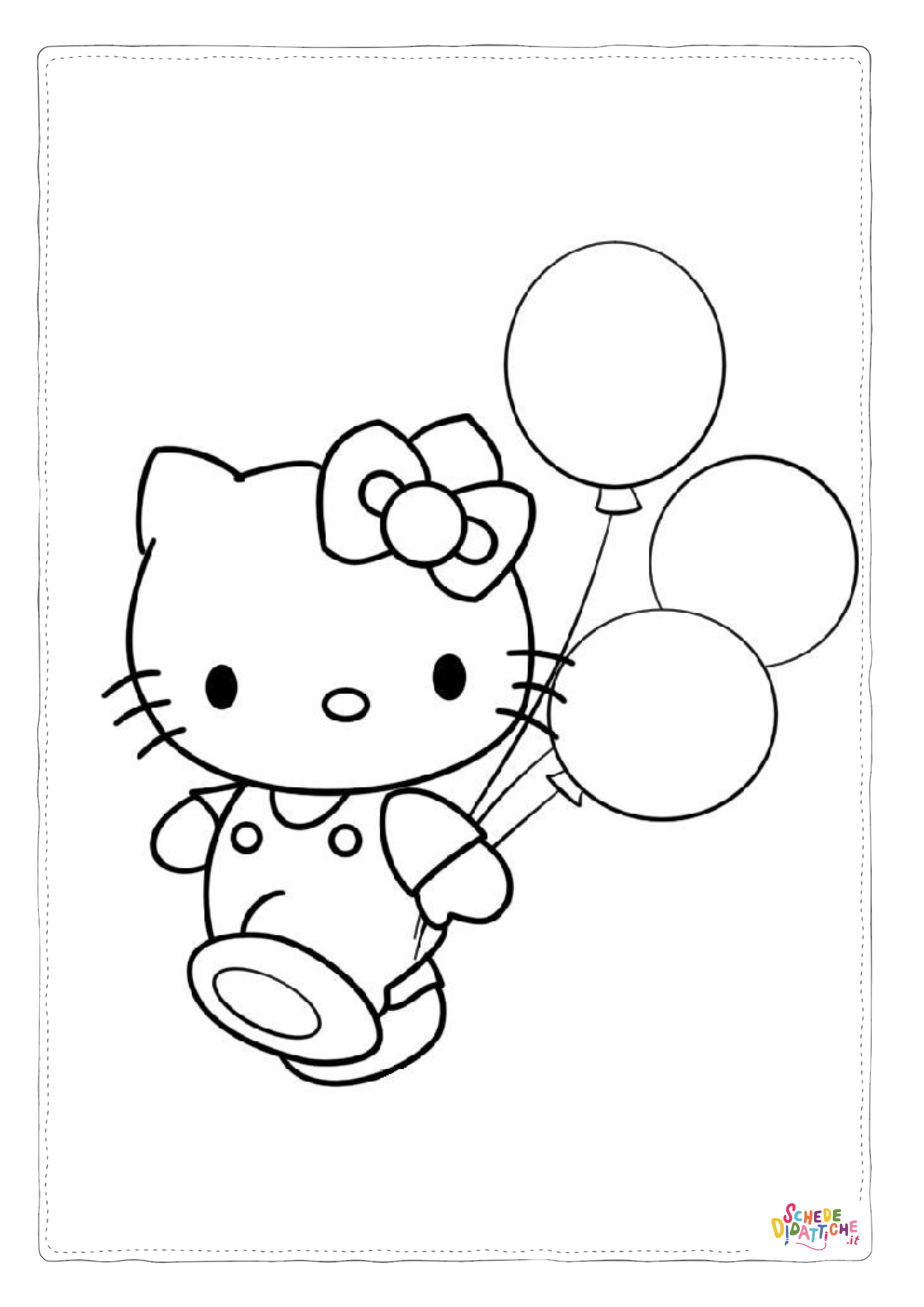 Disegno "Disegno di Hello Kitty da stampare e colorare 190" Disegno di Hello Kitty da stampare e colorare 190