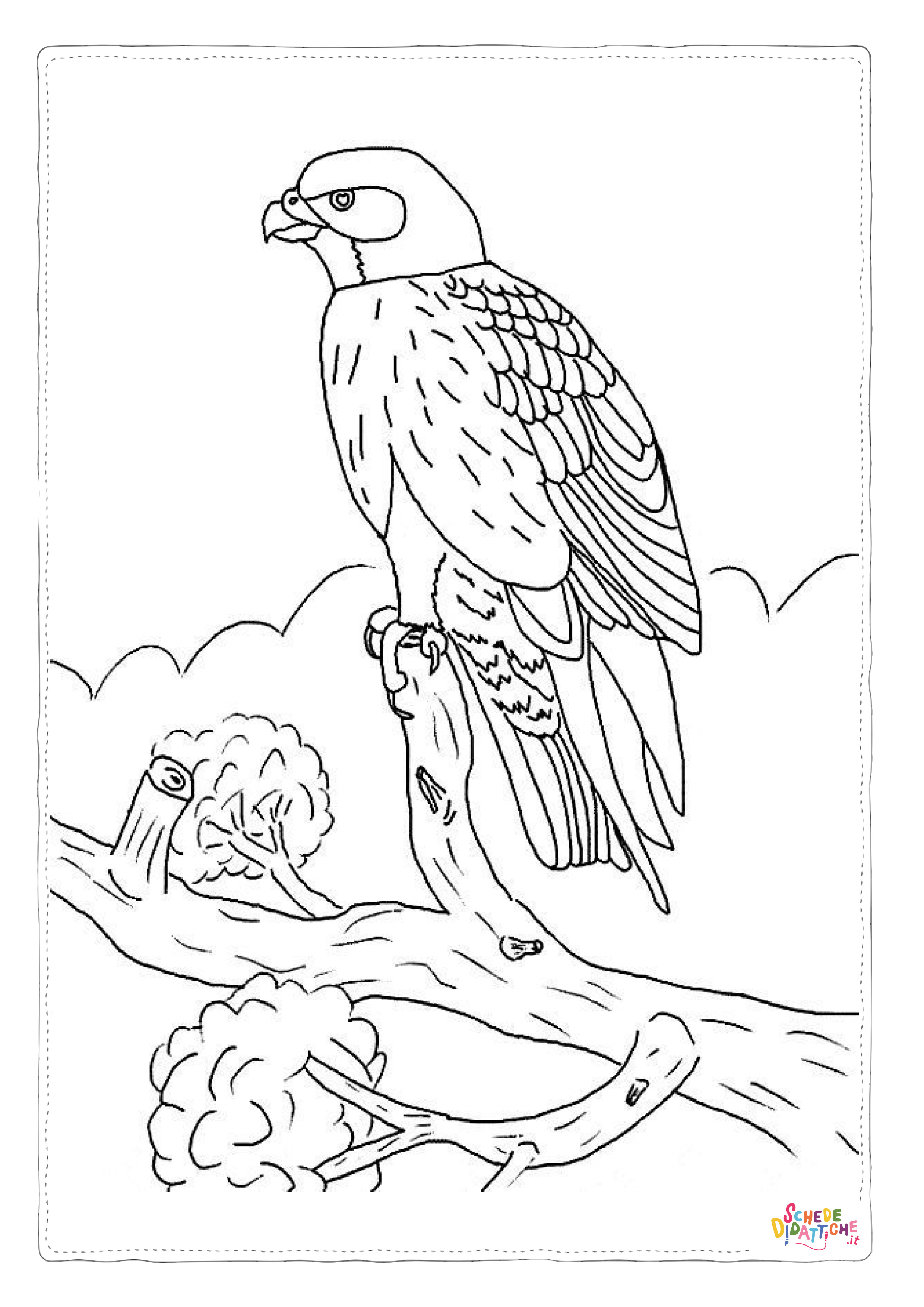 Disegno "Disegno di aquila da stampare e colorare 22" Disegno di aquila da stampare e colorare 22