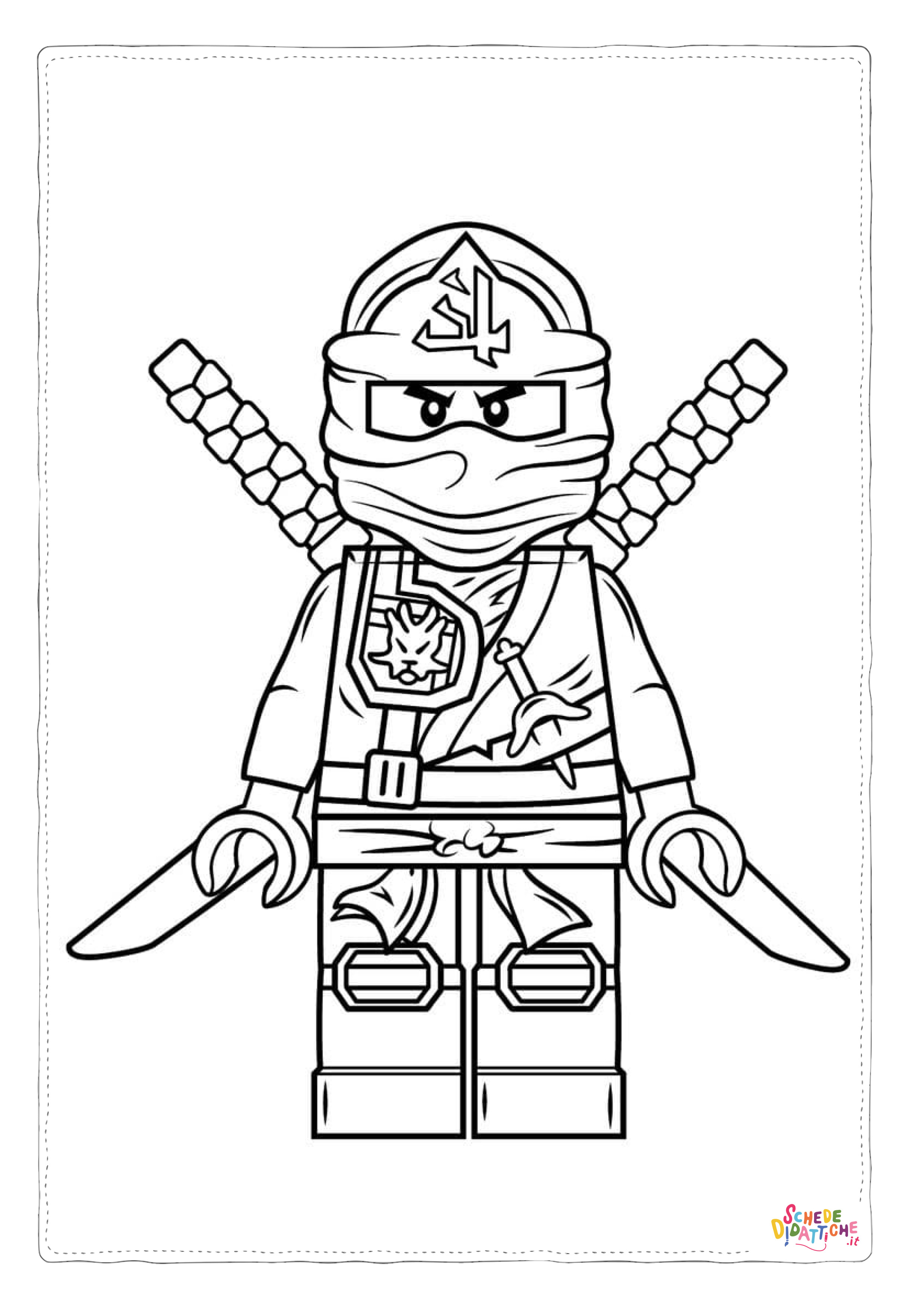 Disegno di Ninja Go da stampare e colorare 22