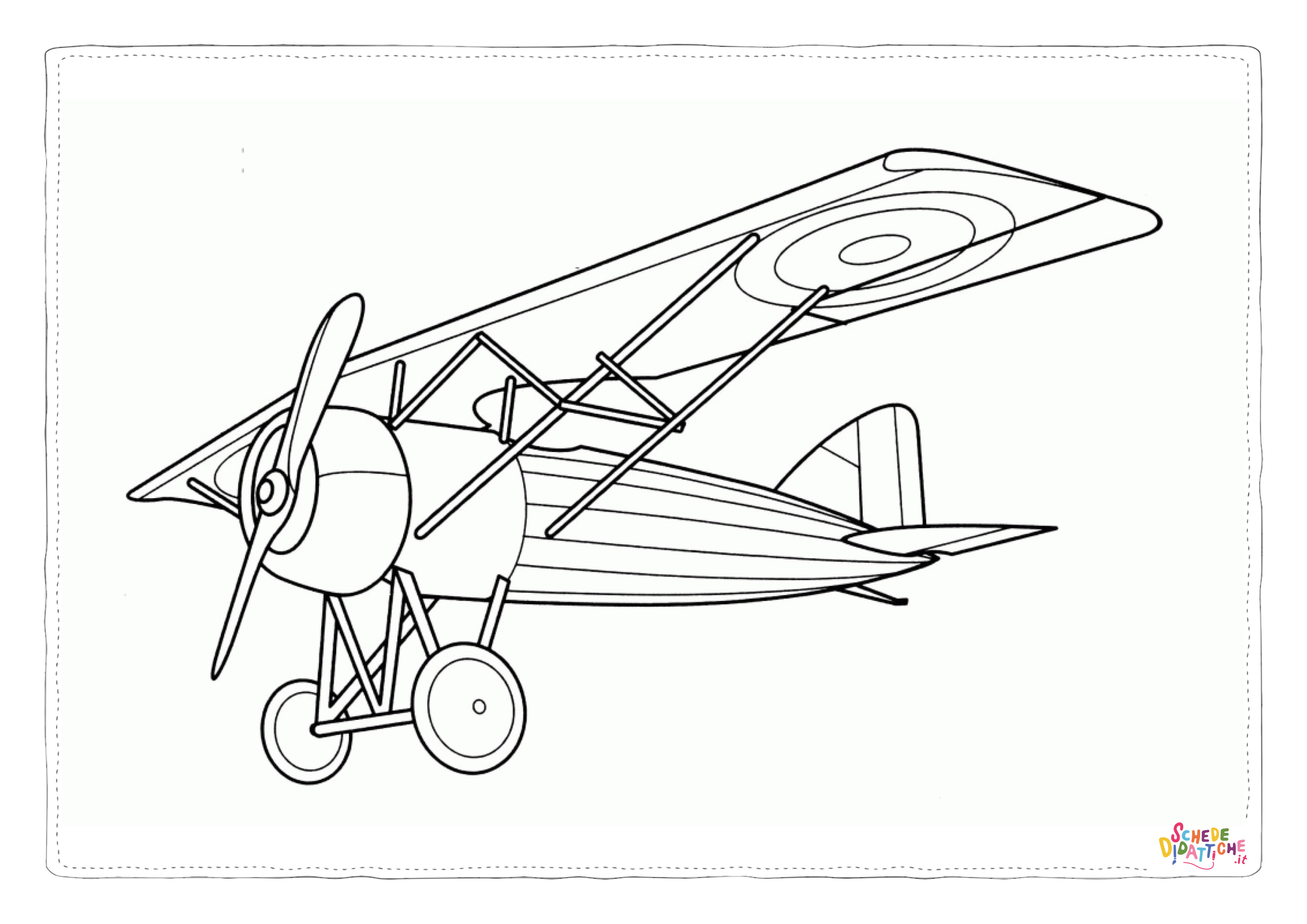 Disegno "Disegno di aereo militare da stampare e colorare 7" Disegno di aereo militare da stampare e colorare 7