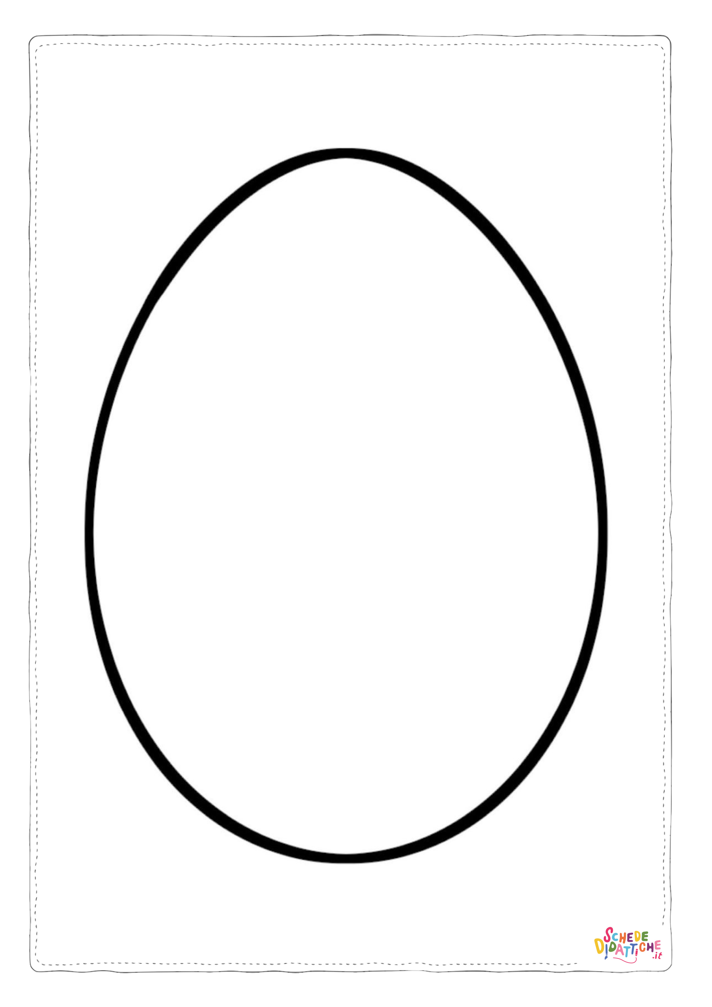 Disegno "Disegno di uovo di Pasqua da stampare e colorare 220" Disegno di uovo di Pasqua da stampare e colorare 220