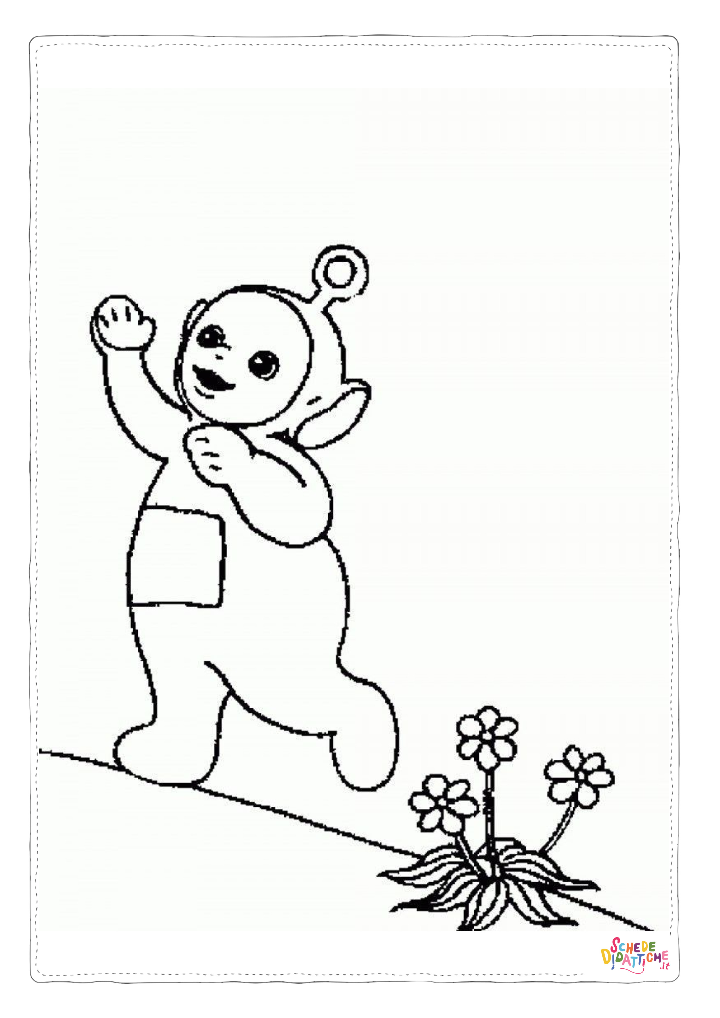 Disegno di Teletubbies da stampare e colorare 9