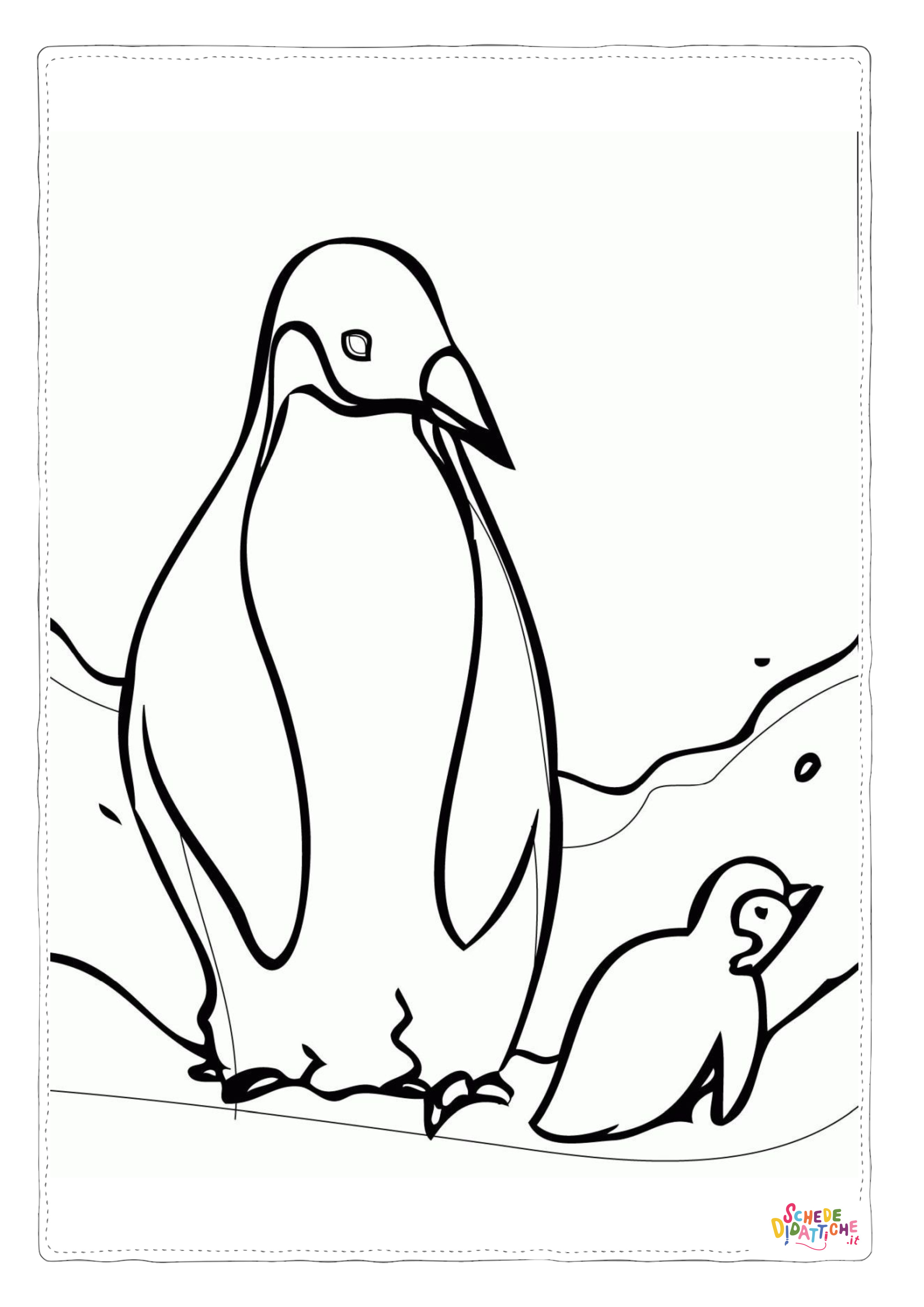 Disegno di pinguino da stampare e colorare 58