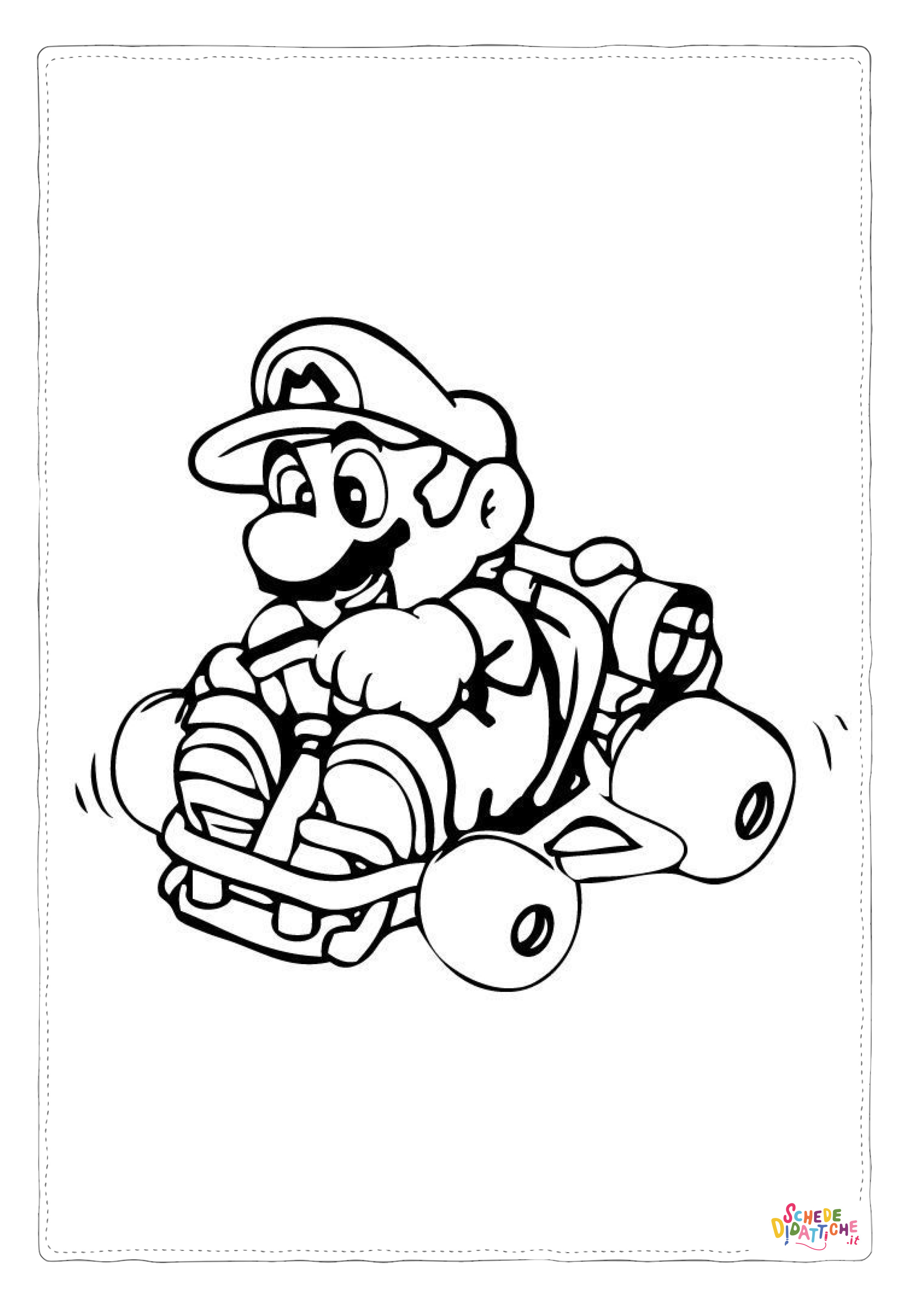 Disegno "Disegno di Super Mario da stampare e colorare 25" Disegno di Super Mario da stampare e colorare 25