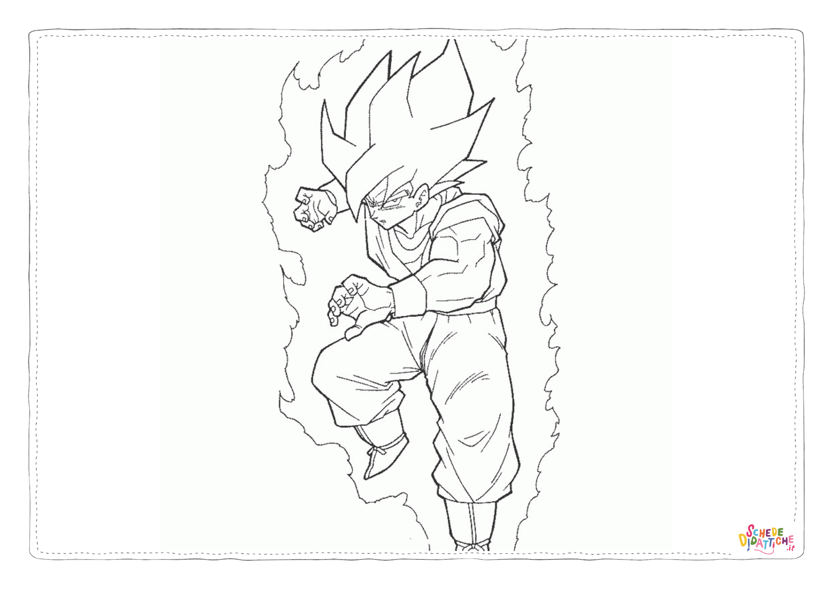 Disegno "Disegno di Dragon Ball da stampare e colorare 25" Disegno di Dragon Ball da stampare e colorare 25