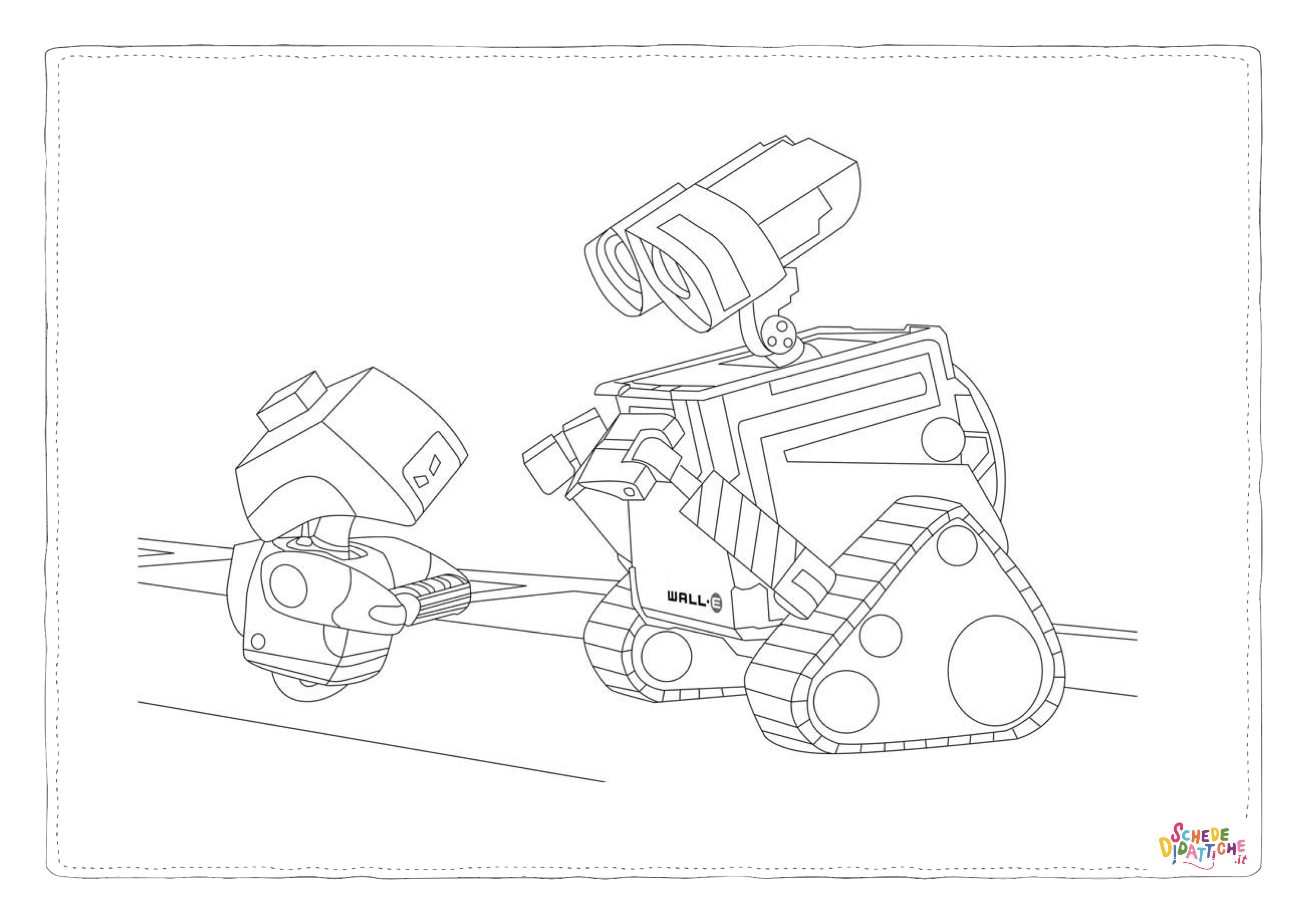 Disegno di Wall-E da stampare e colorare 1