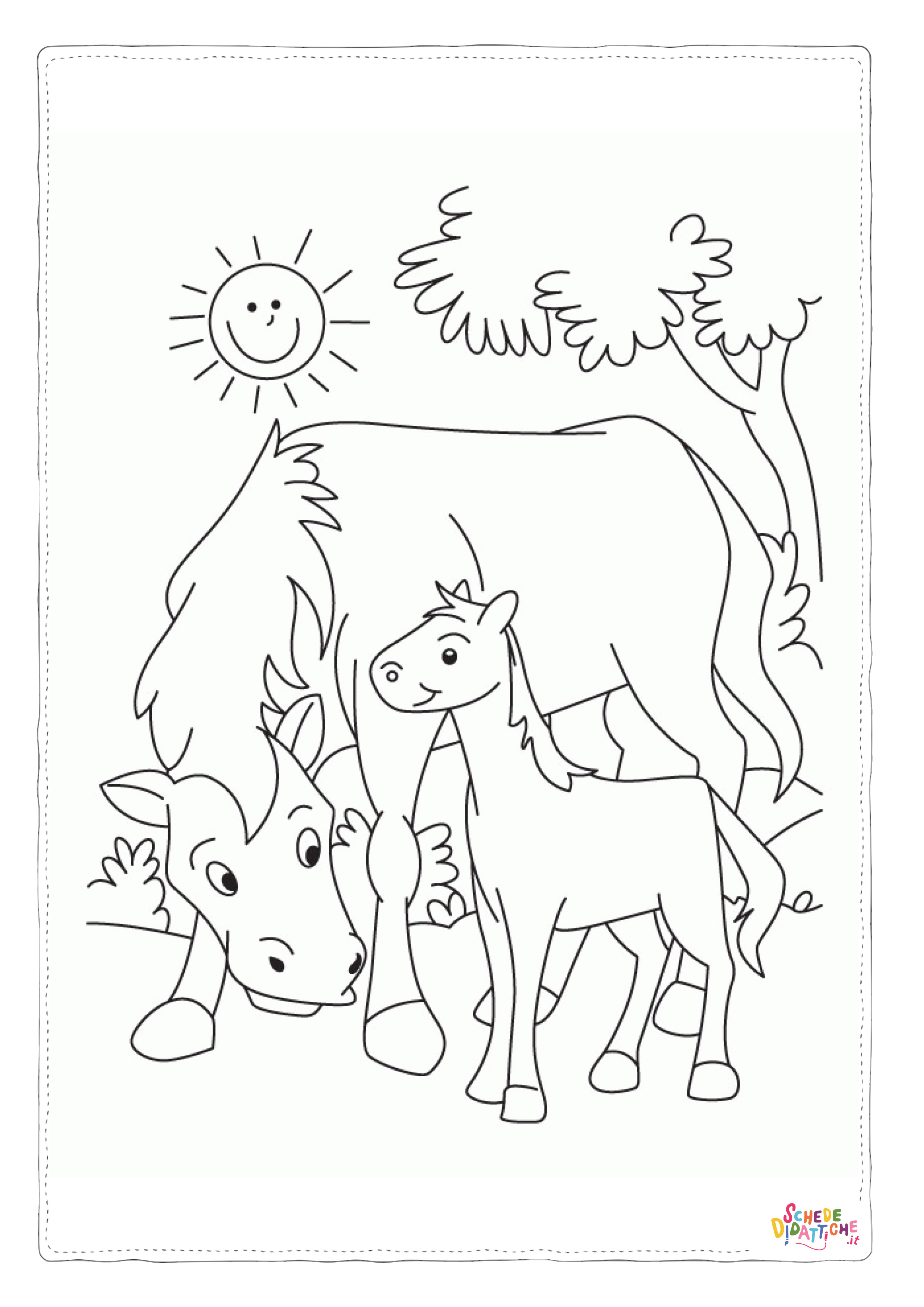 Disegno "Disegno di cavallo da stampare e colorare 56" Disegno di cavallo da stampare e colorare 56