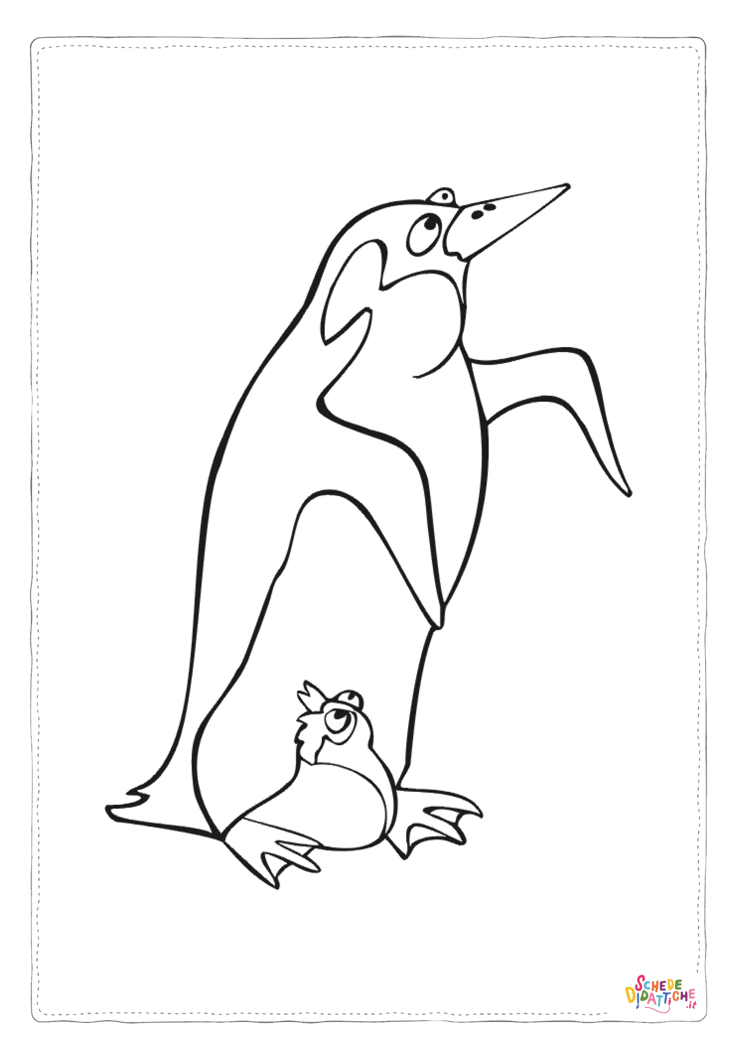 Disegno "Disegno di pinguino da stampare e colorare 23" Disegno di pinguino da stampare e colorare 23