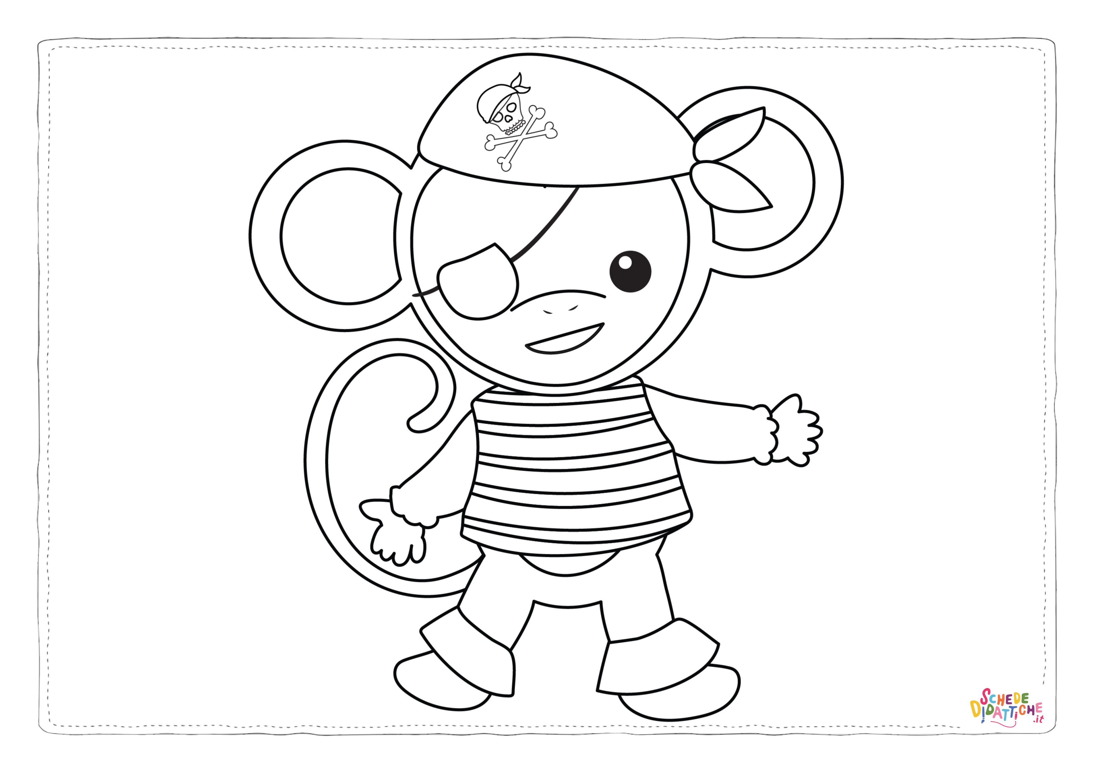 Disegno "PIRATE-MONKEY-STAMPS-01" PIRATE-MONKEY-STAMPS-01
