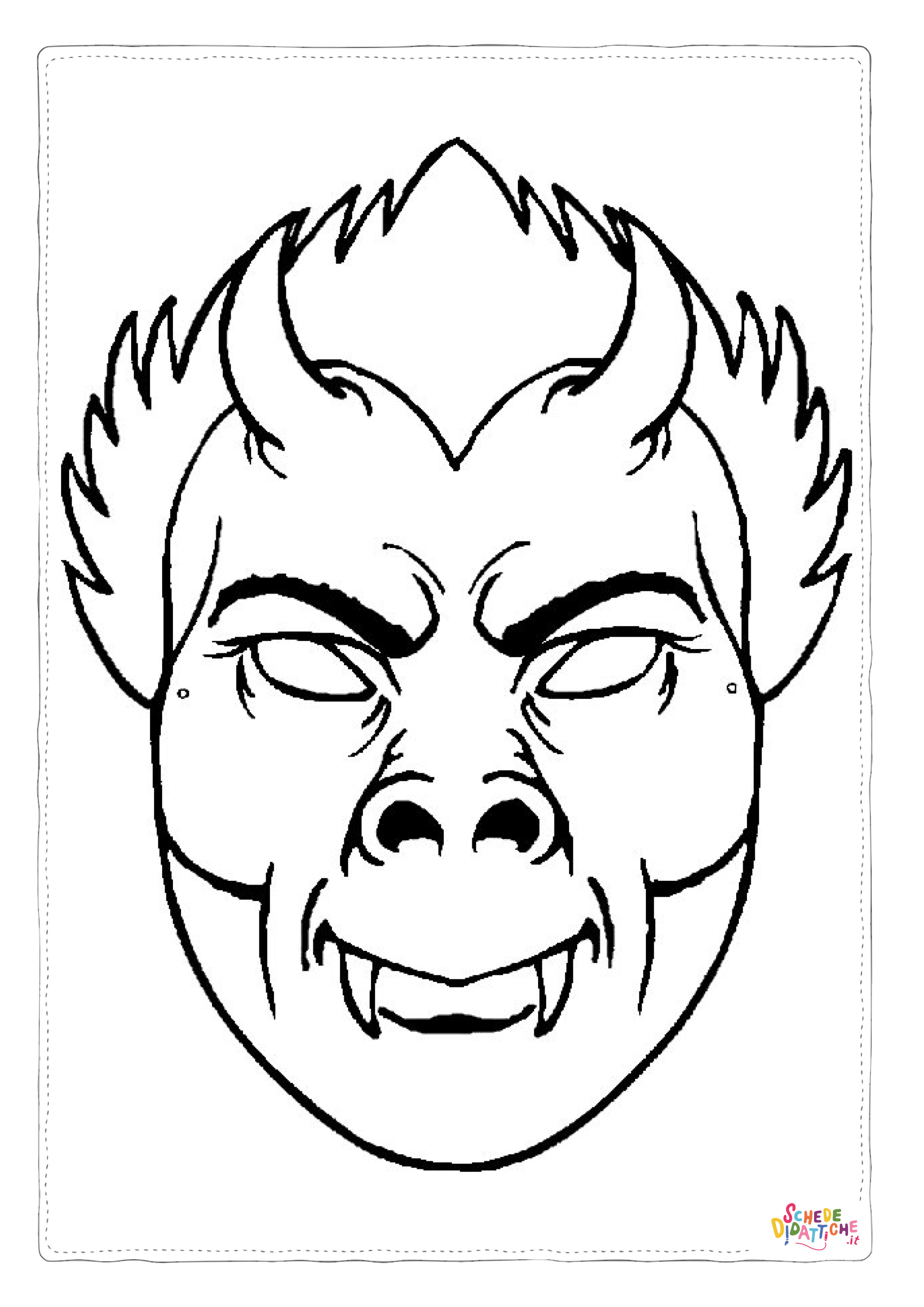 Disegno "Disegno di maschera da stampare e colorare 78" Disegno di maschera da stampare e colorare 78