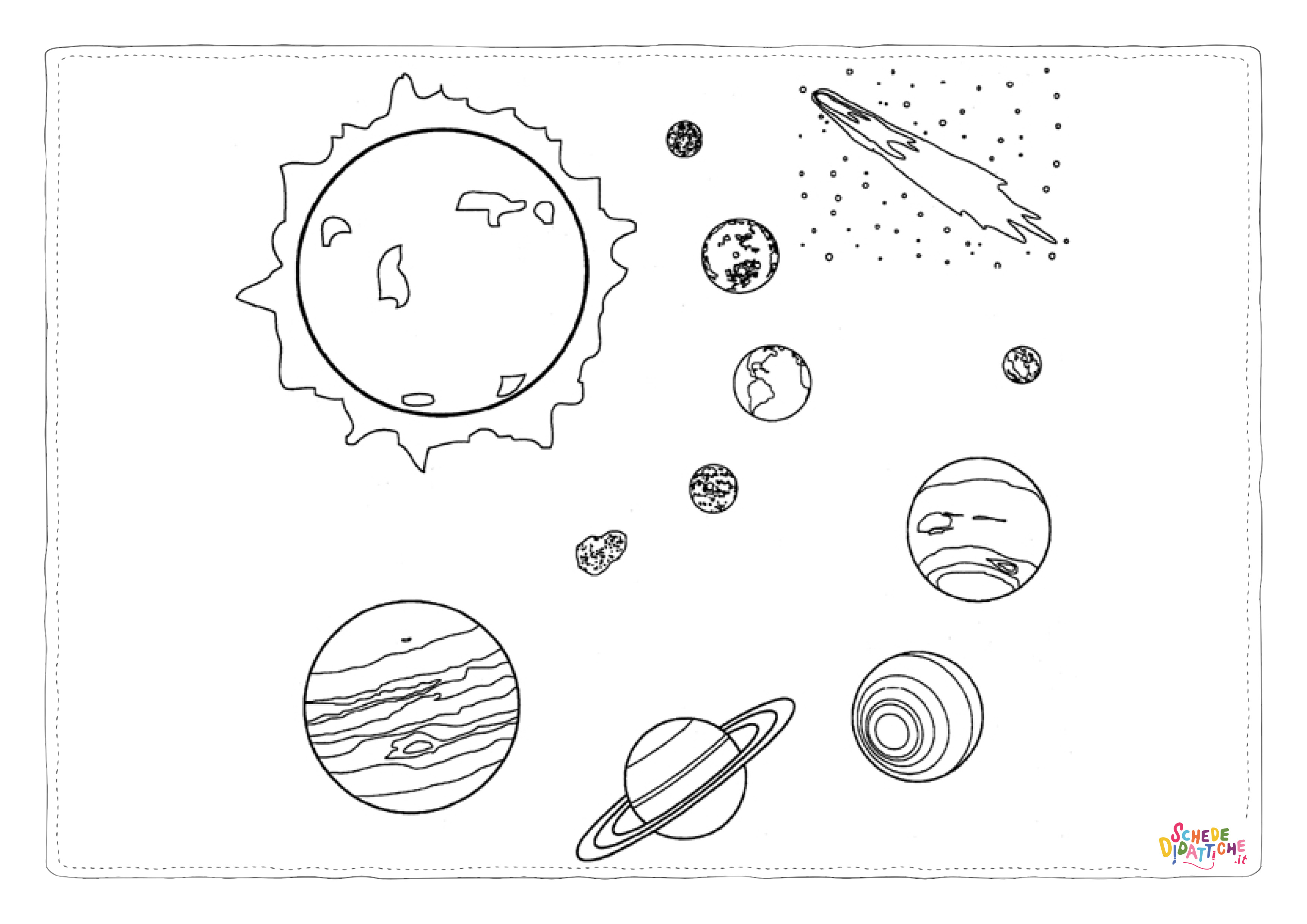 Disegno "Disegno di pianeta da stampare e colorare 15" Disegno di pianeta da stampare e colorare 15