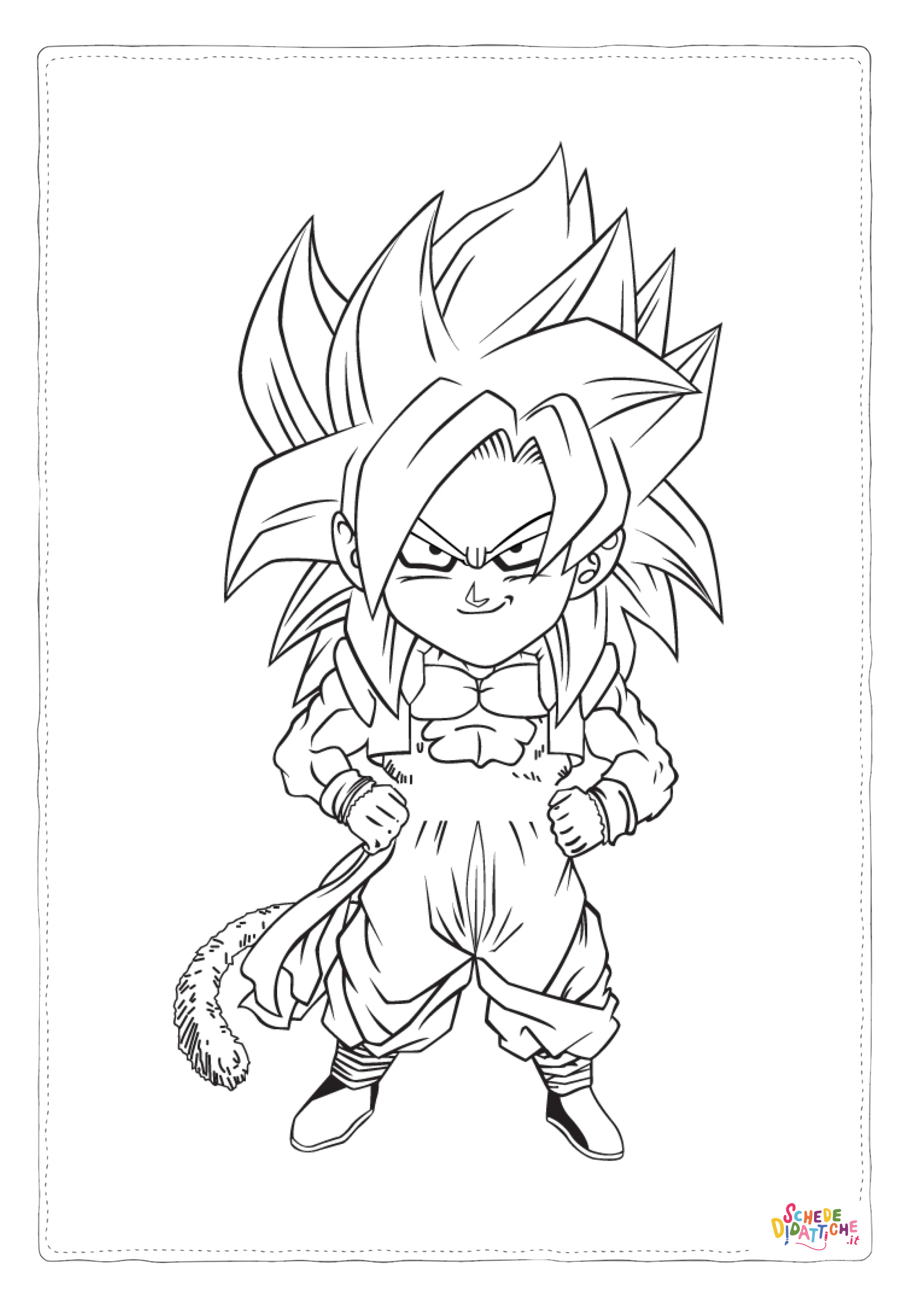 Disegno "Disegno di Dragon Ball da stampare e colorare 49" Disegno di Dragon Ball da stampare e colorare 49