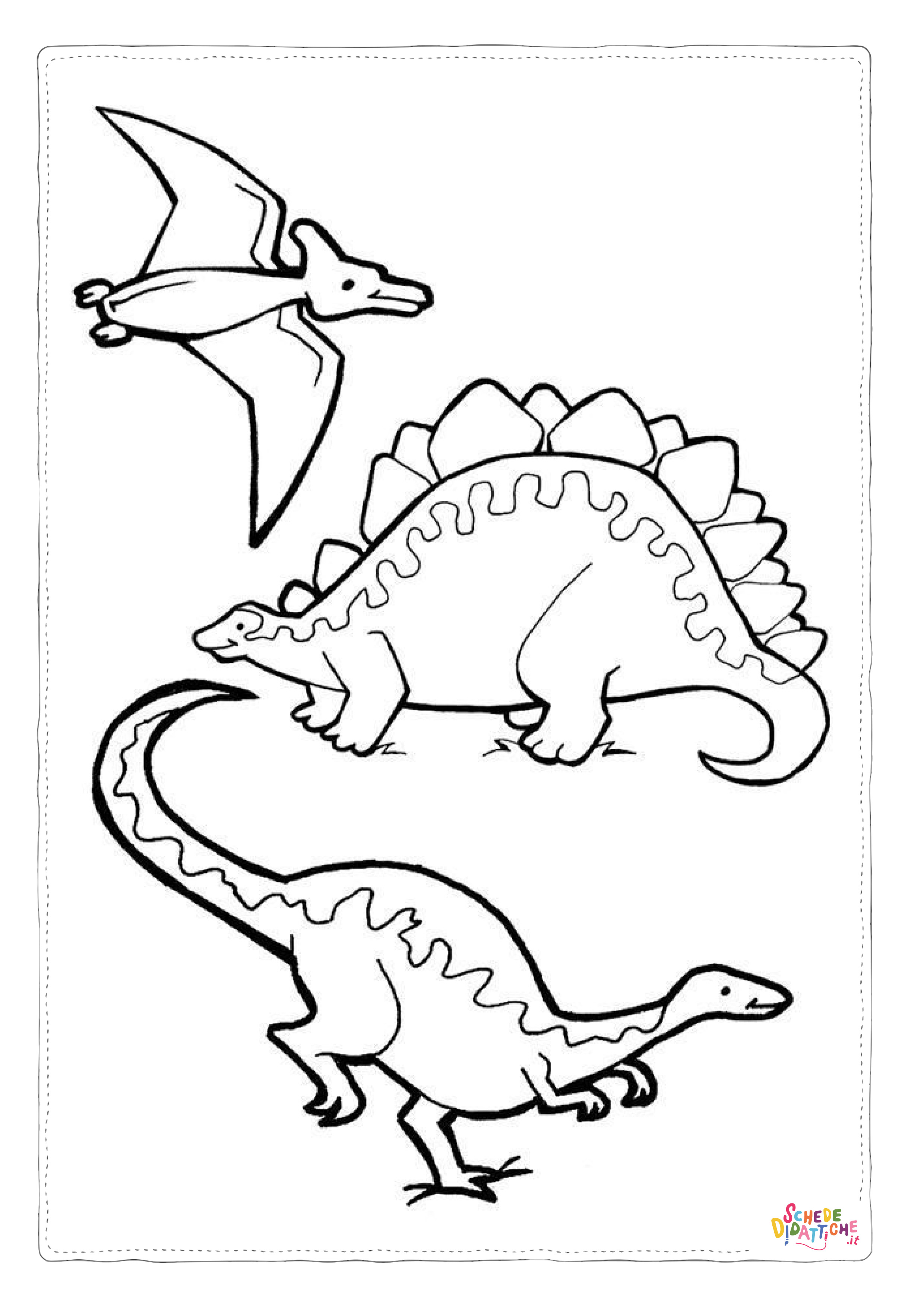 Disegno "Disegno di Stegosauro da stampare e colorare 31" Disegno di Stegosauro da stampare e colorare 31